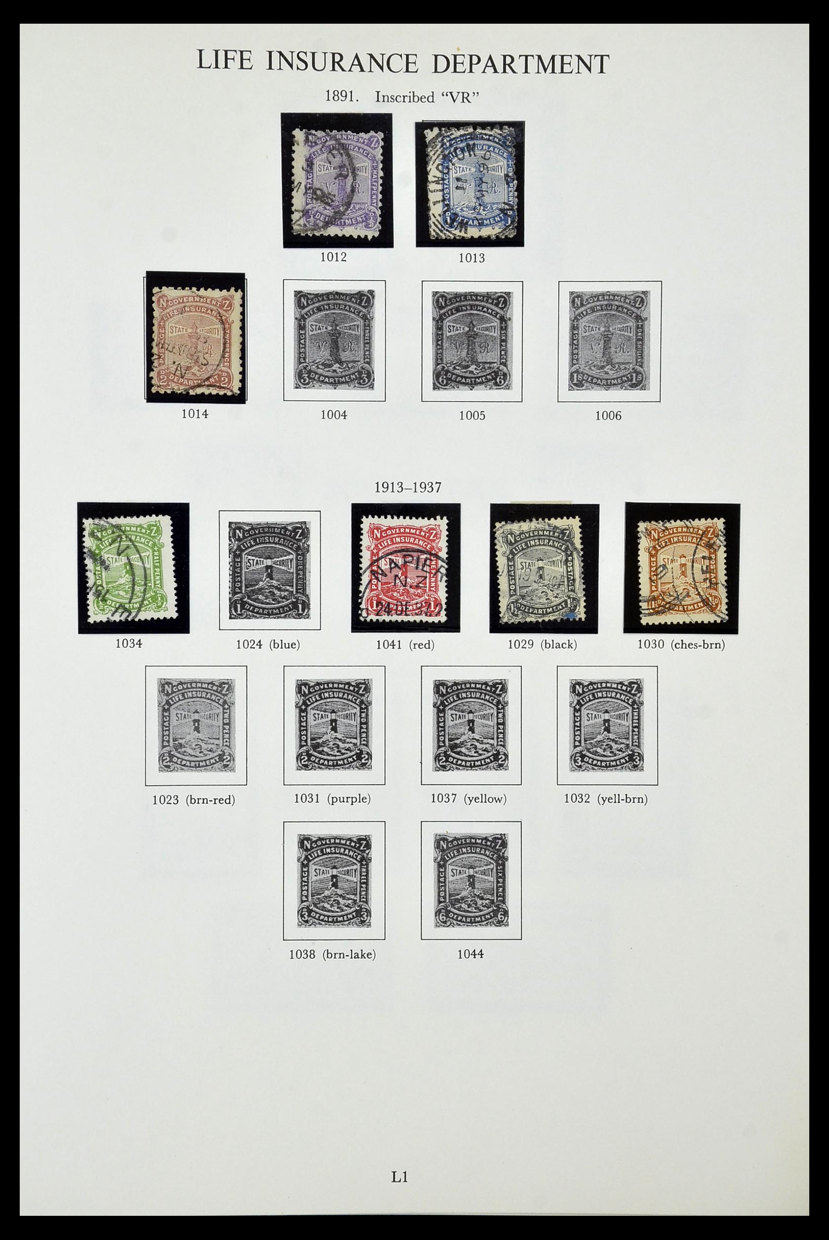 34934 082 - Stamp Collection 34934 New Zealand 1858-1977.