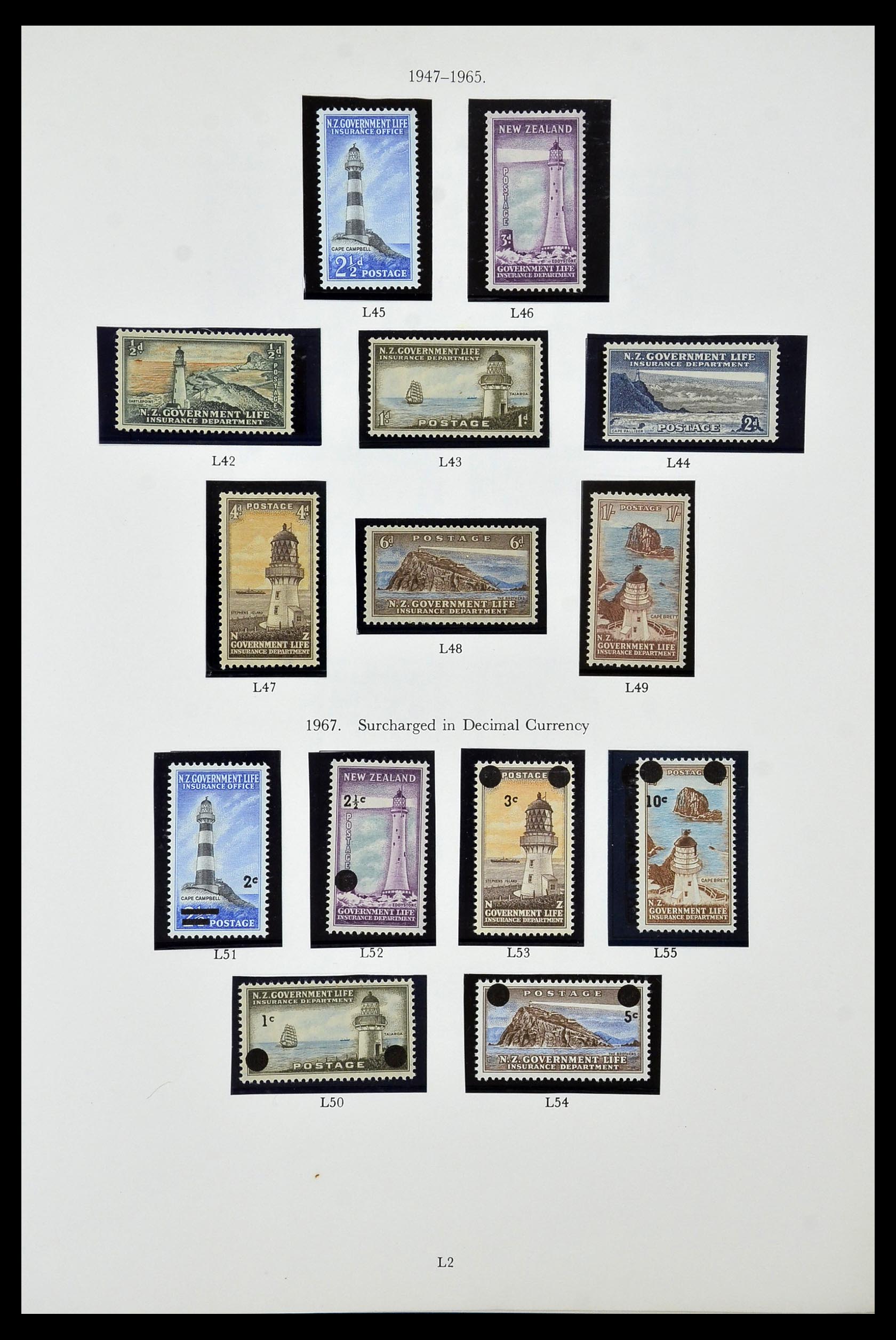 34934 083 - Stamp Collection 34934 New Zealand 1858-1977.
