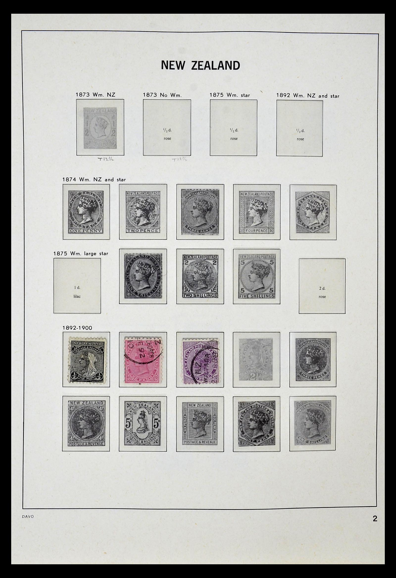 34936 001 - Postzegelverzameling 34936 Nieuw Zeeland 1892-1993.