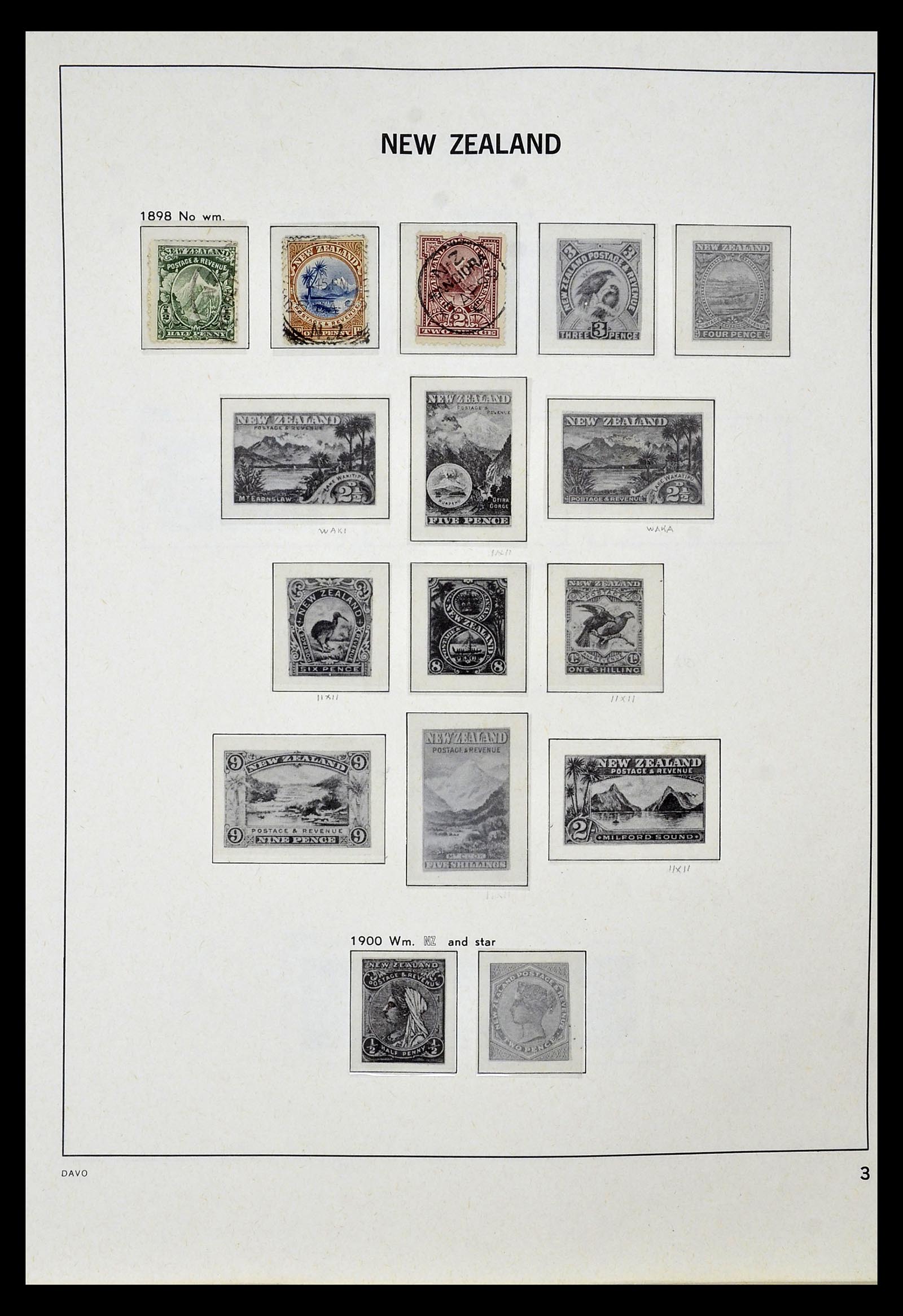 34936 002 - Stamp Collection 34936 New Zealand 1892-1993.