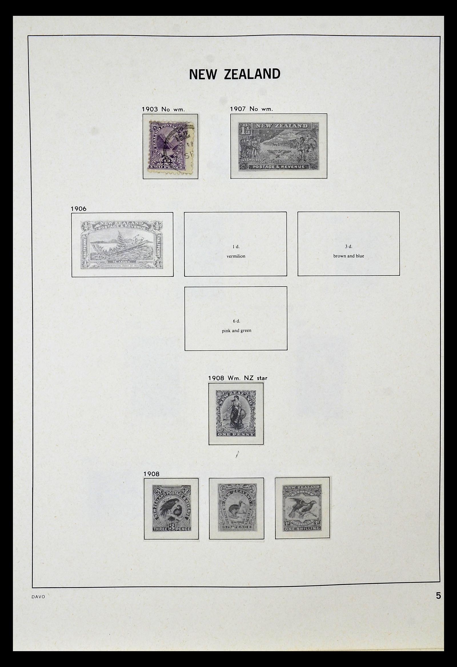 34936 003 - Stamp Collection 34936 New Zealand 1892-1993.