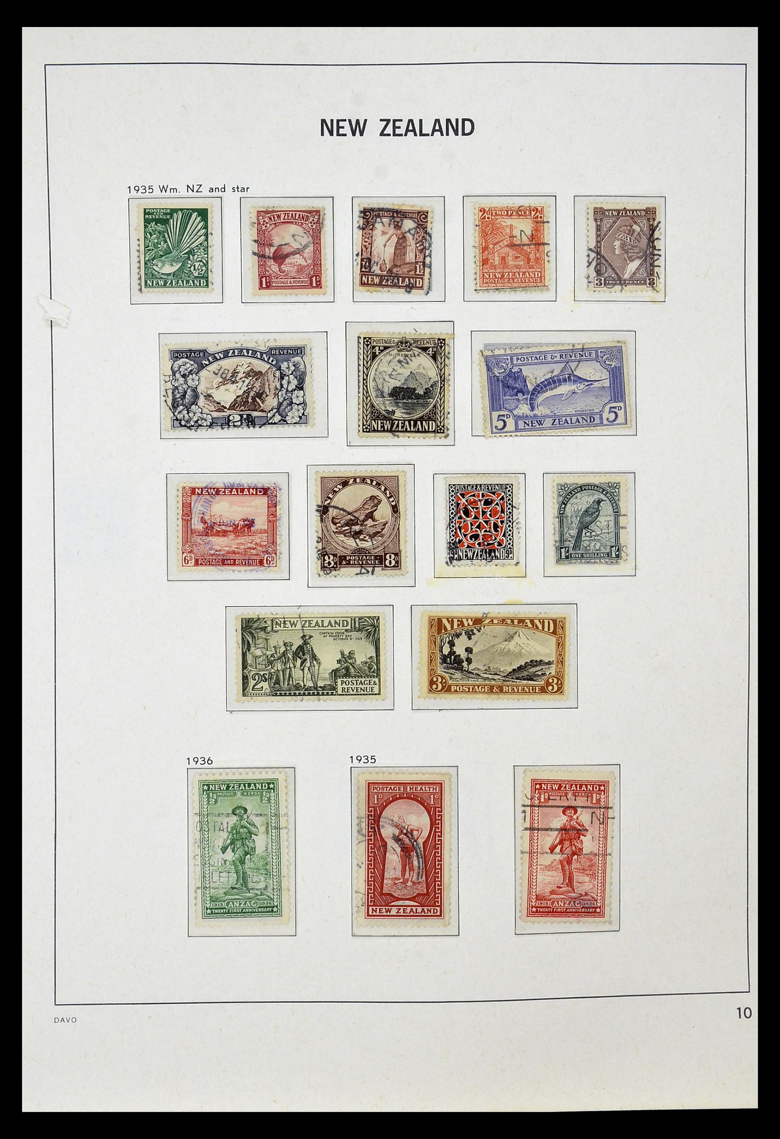 34936 005 - Postzegelverzameling 34936 Nieuw Zeeland 1892-1993.