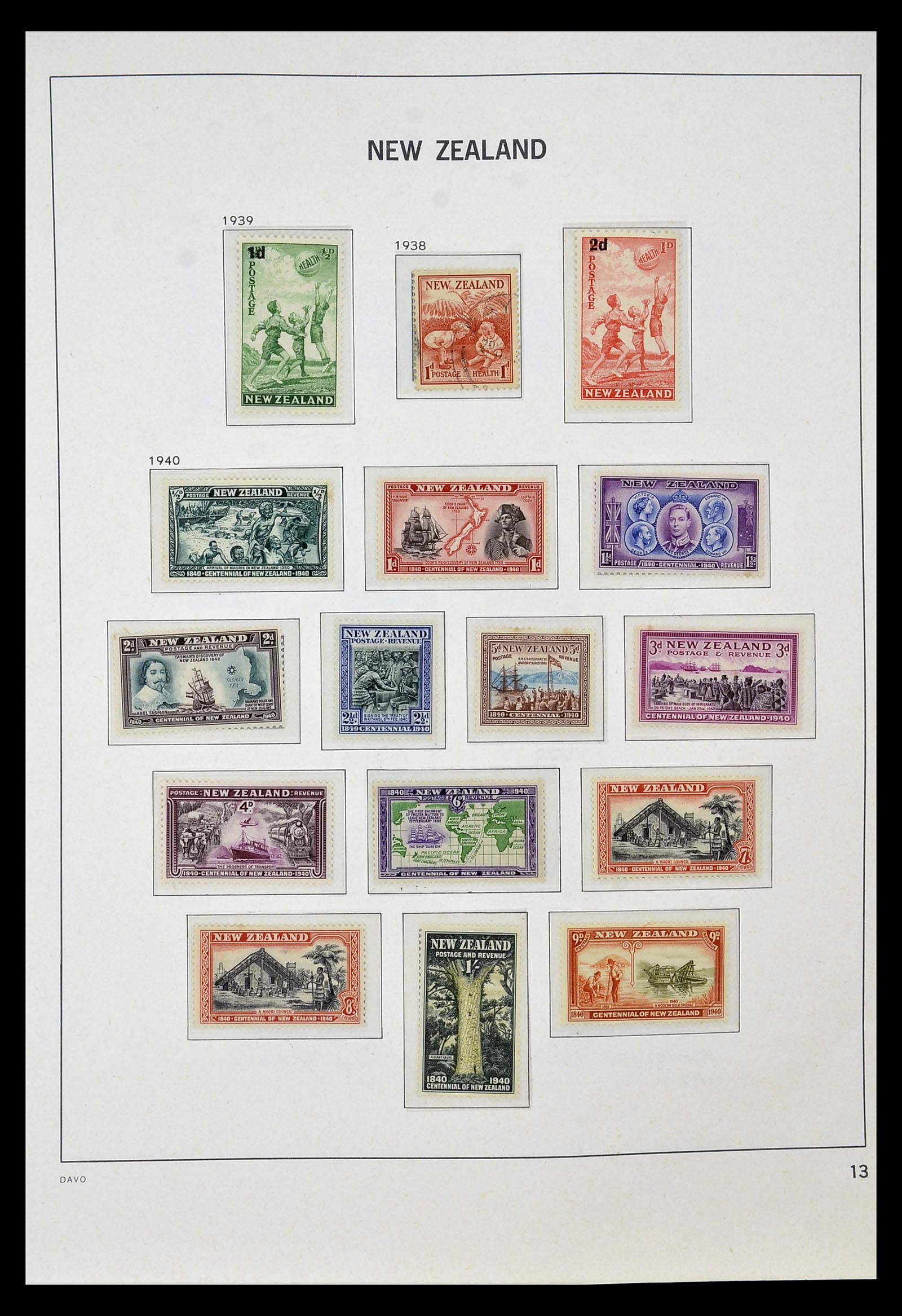34936 008 - Postzegelverzameling 34936 Nieuw Zeeland 1892-1993.