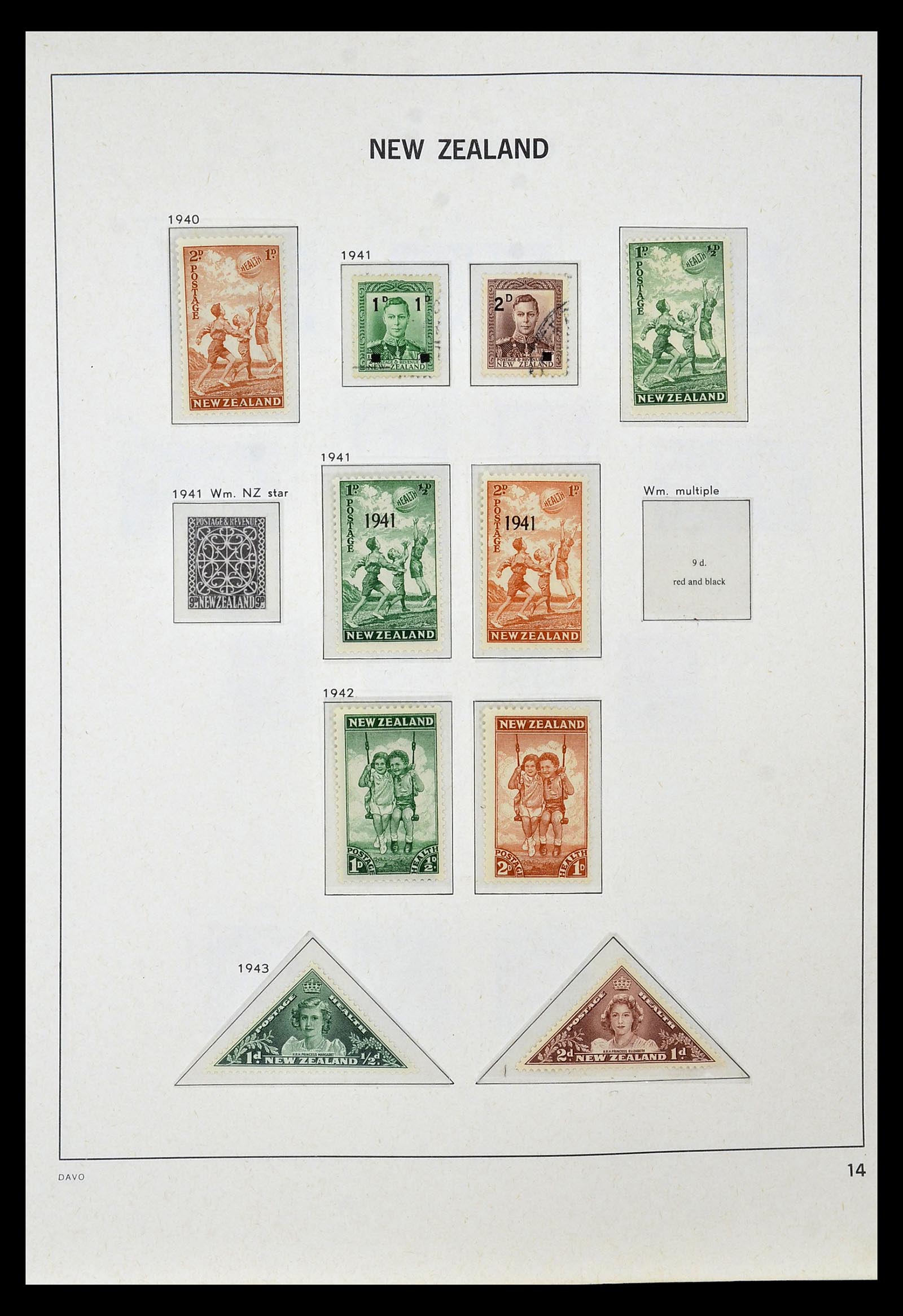 34936 009 - Postzegelverzameling 34936 Nieuw Zeeland 1892-1993.