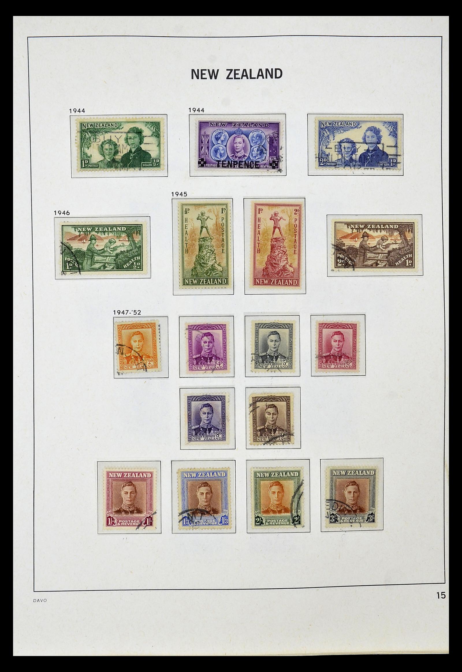 34936 010 - Postzegelverzameling 34936 Nieuw Zeeland 1892-1993.