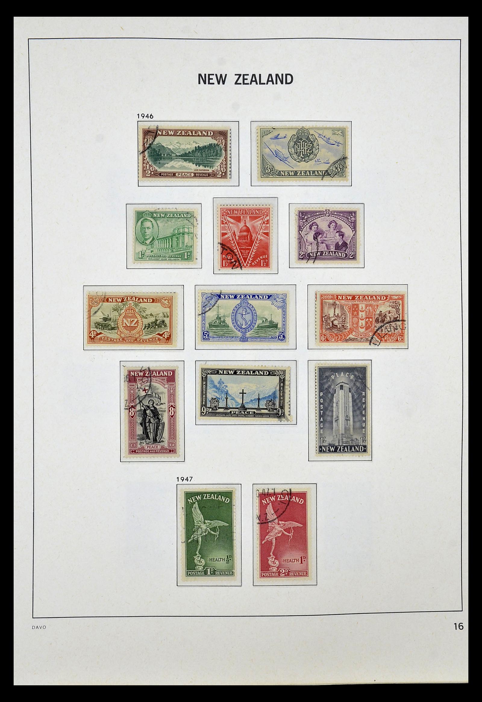 34936 011 - Postzegelverzameling 34936 Nieuw Zeeland 1892-1993.