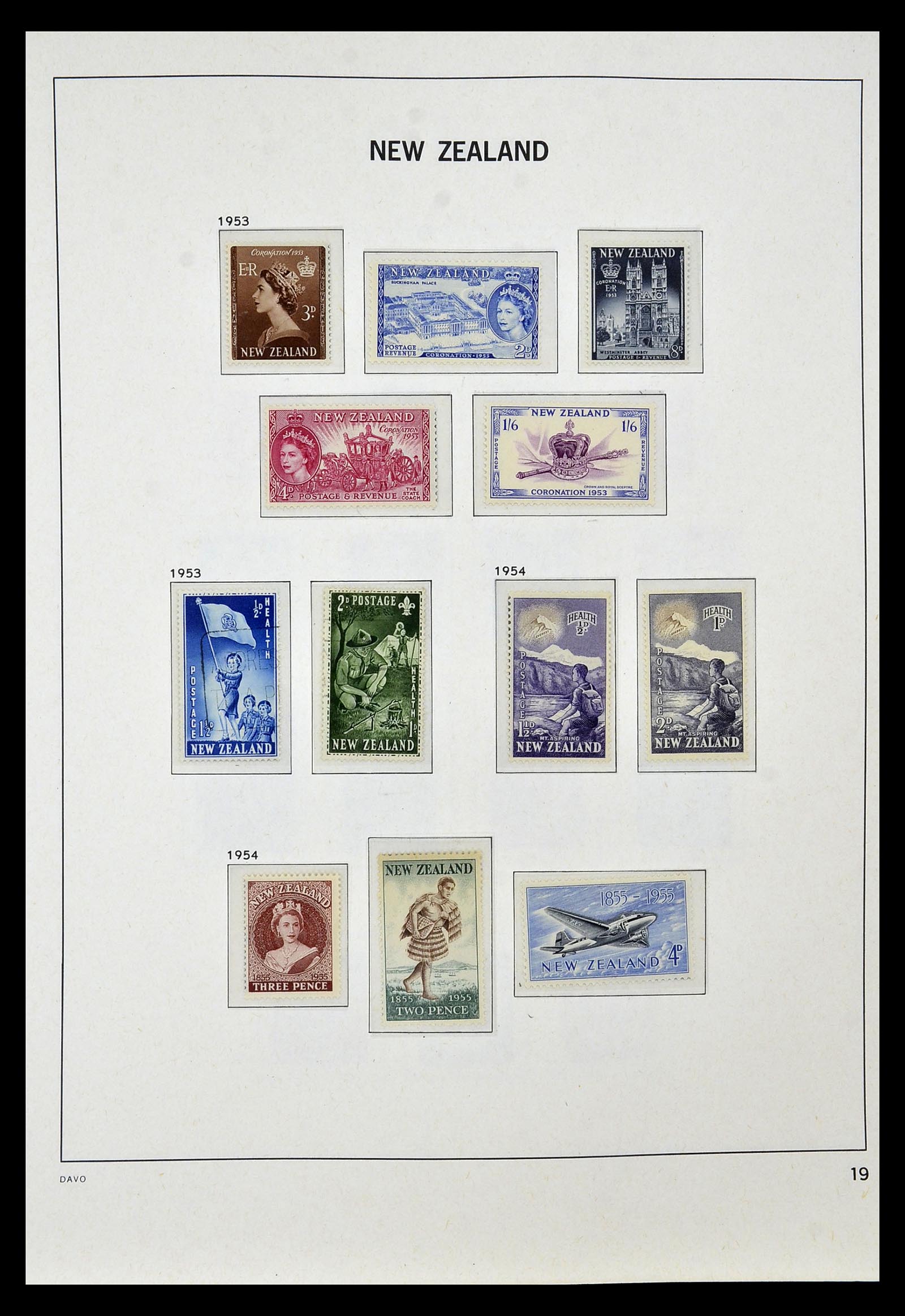 34936 014 - Stamp Collection 34936 New Zealand 1892-1993.