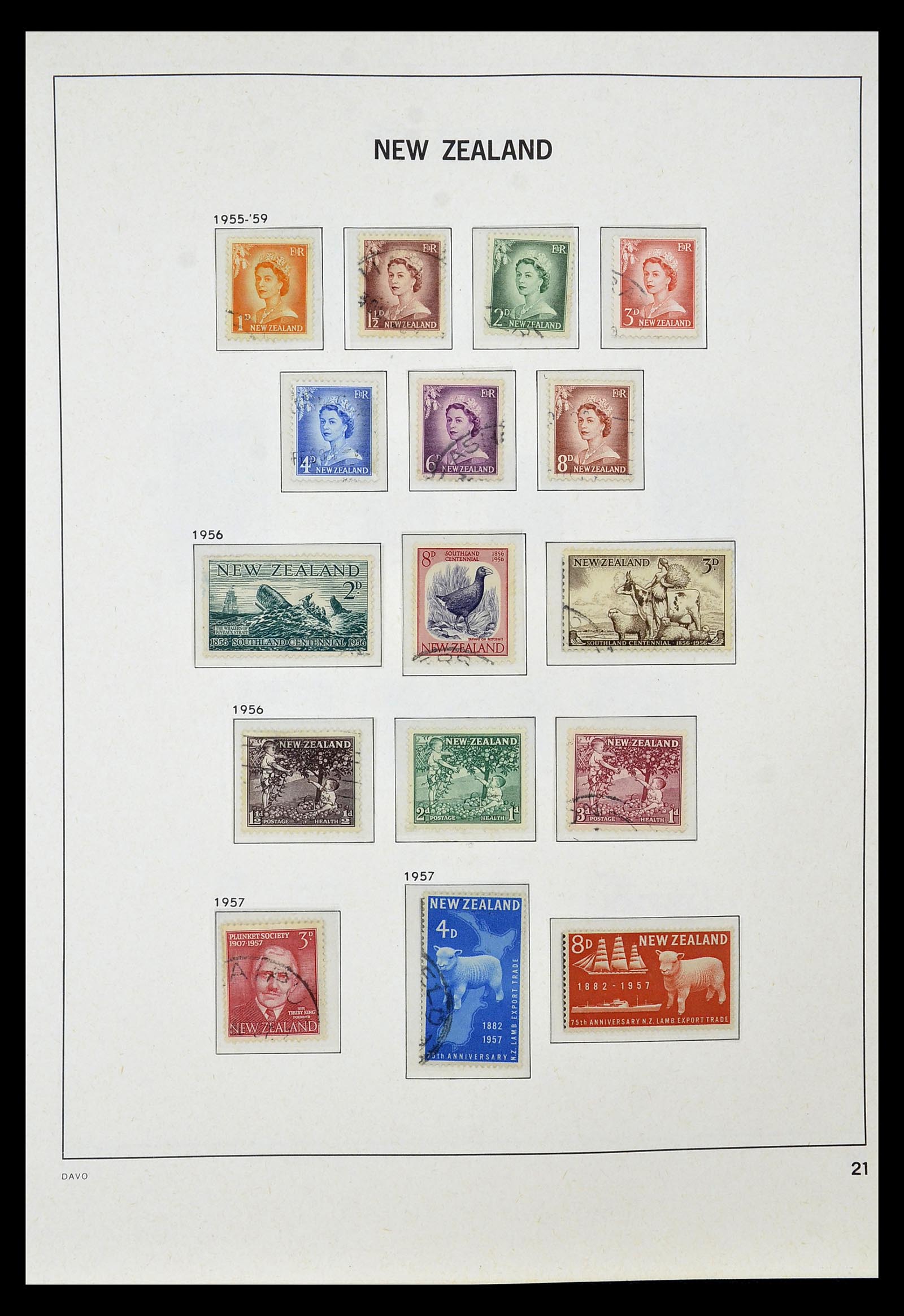 34936 016 - Postzegelverzameling 34936 Nieuw Zeeland 1892-1993.