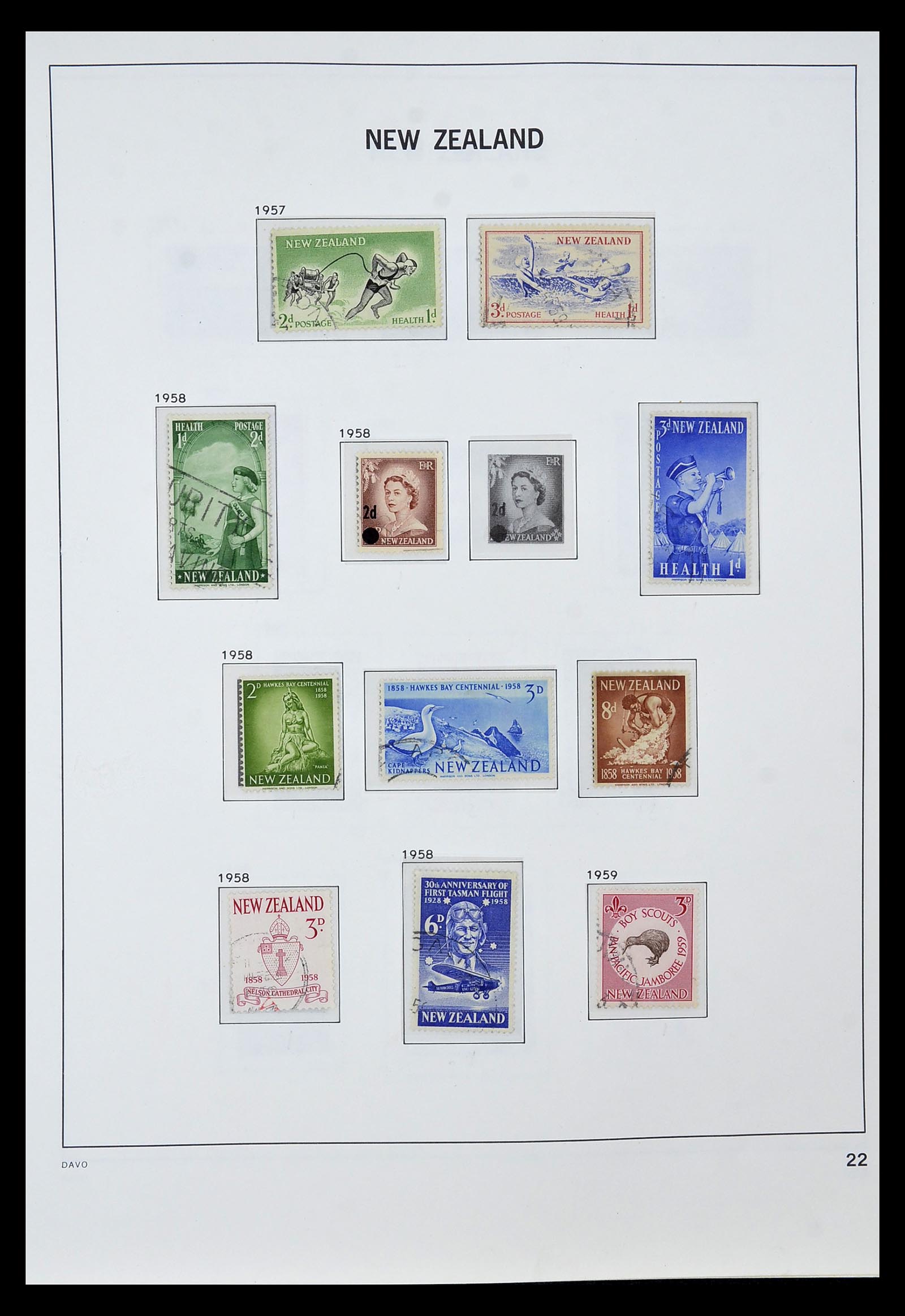 34936 017 - Stamp Collection 34936 New Zealand 1892-1993.