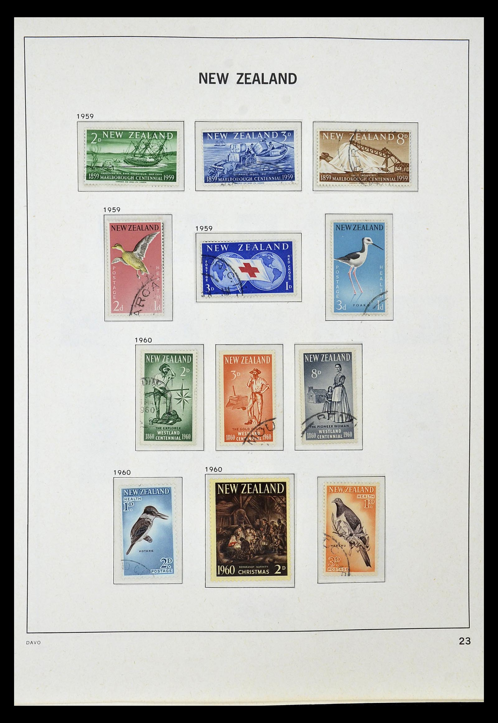 34936 018 - Postzegelverzameling 34936 Nieuw Zeeland 1892-1993.