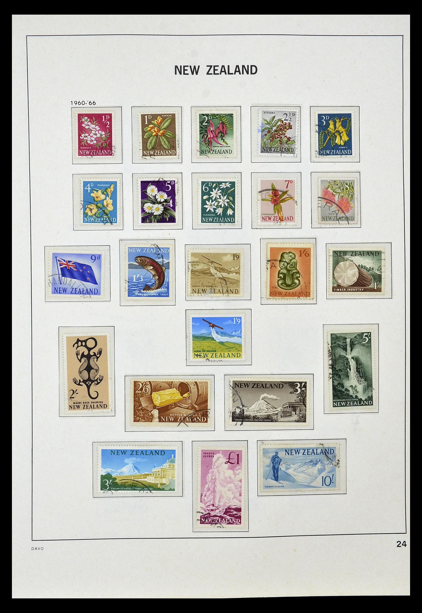 34936 019 - Postzegelverzameling 34936 Nieuw Zeeland 1892-1993.