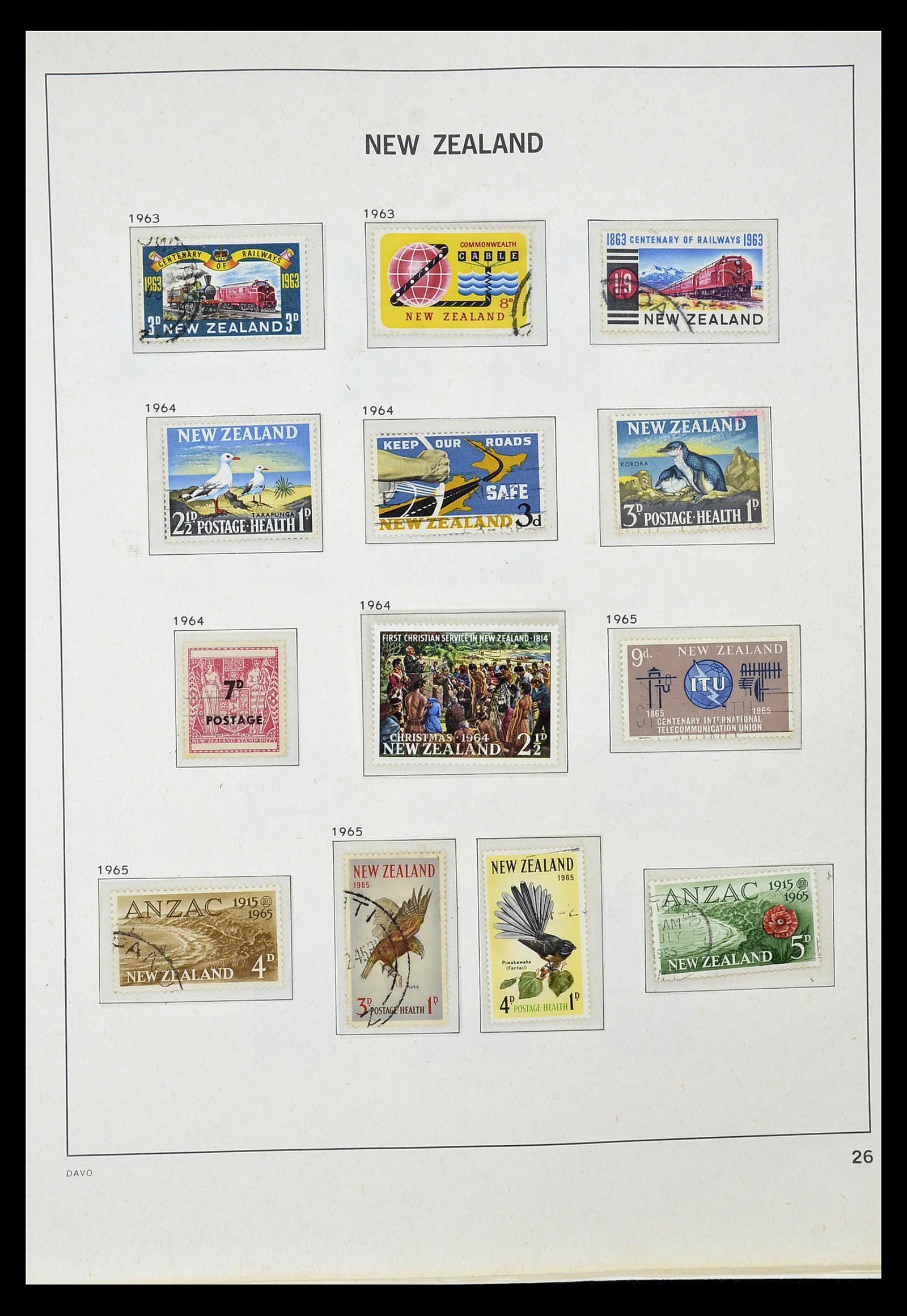 34936 021 - Postzegelverzameling 34936 Nieuw Zeeland 1892-1993.