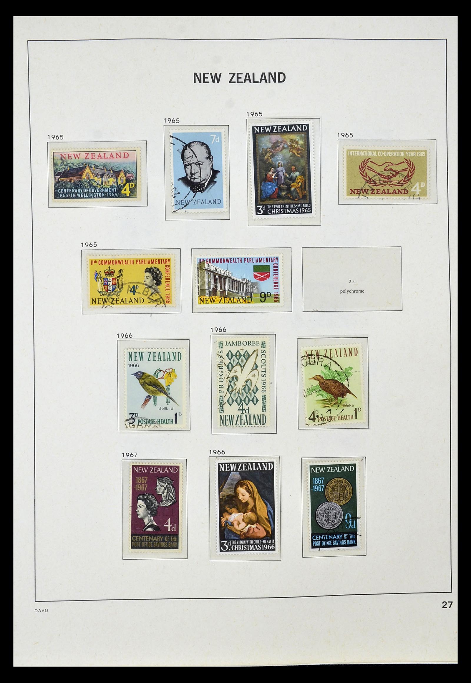 34936 022 - Postzegelverzameling 34936 Nieuw Zeeland 1892-1993.