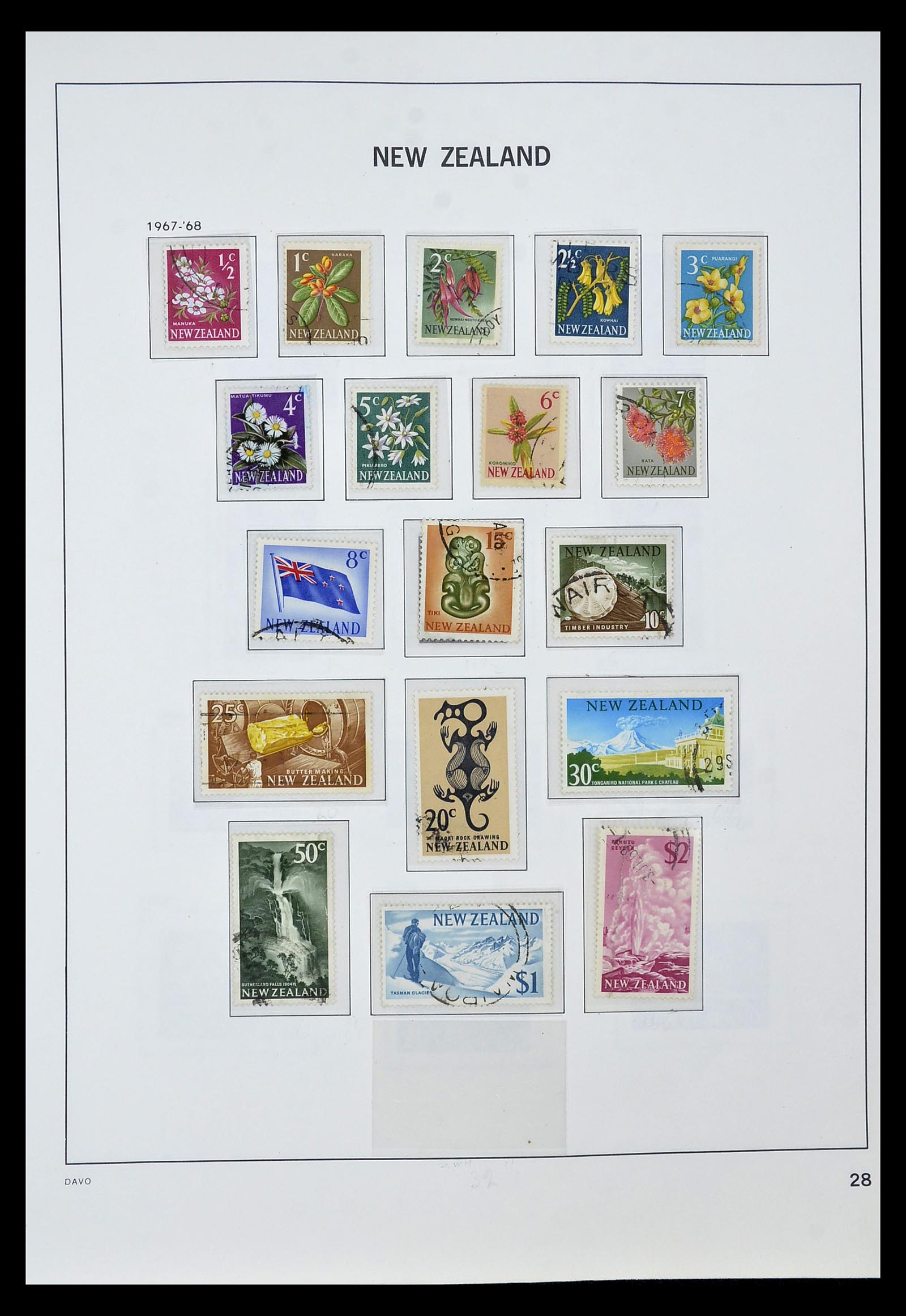34936 023 - Postzegelverzameling 34936 Nieuw Zeeland 1892-1993.