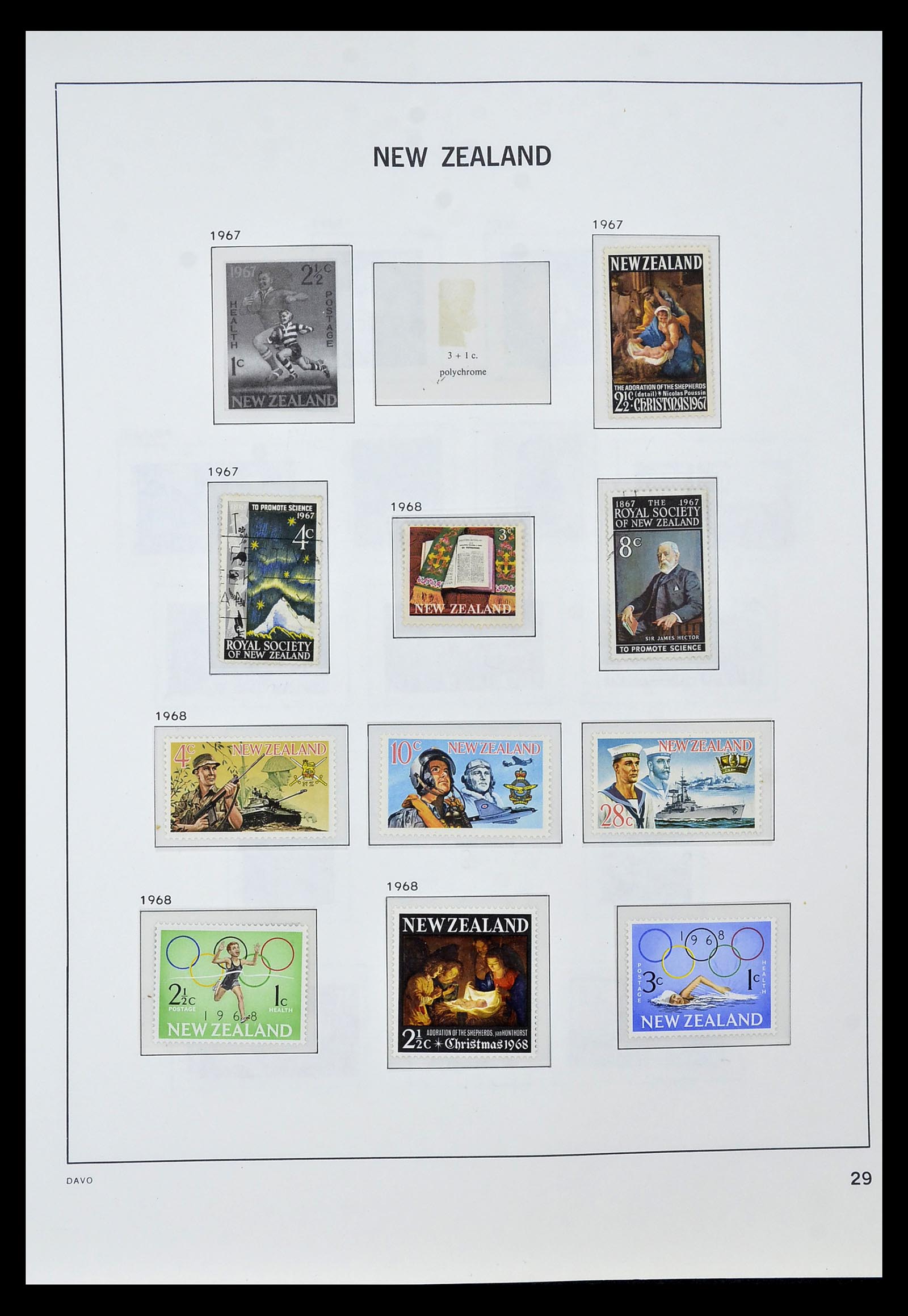 34936 024 - Postzegelverzameling 34936 Nieuw Zeeland 1892-1993.