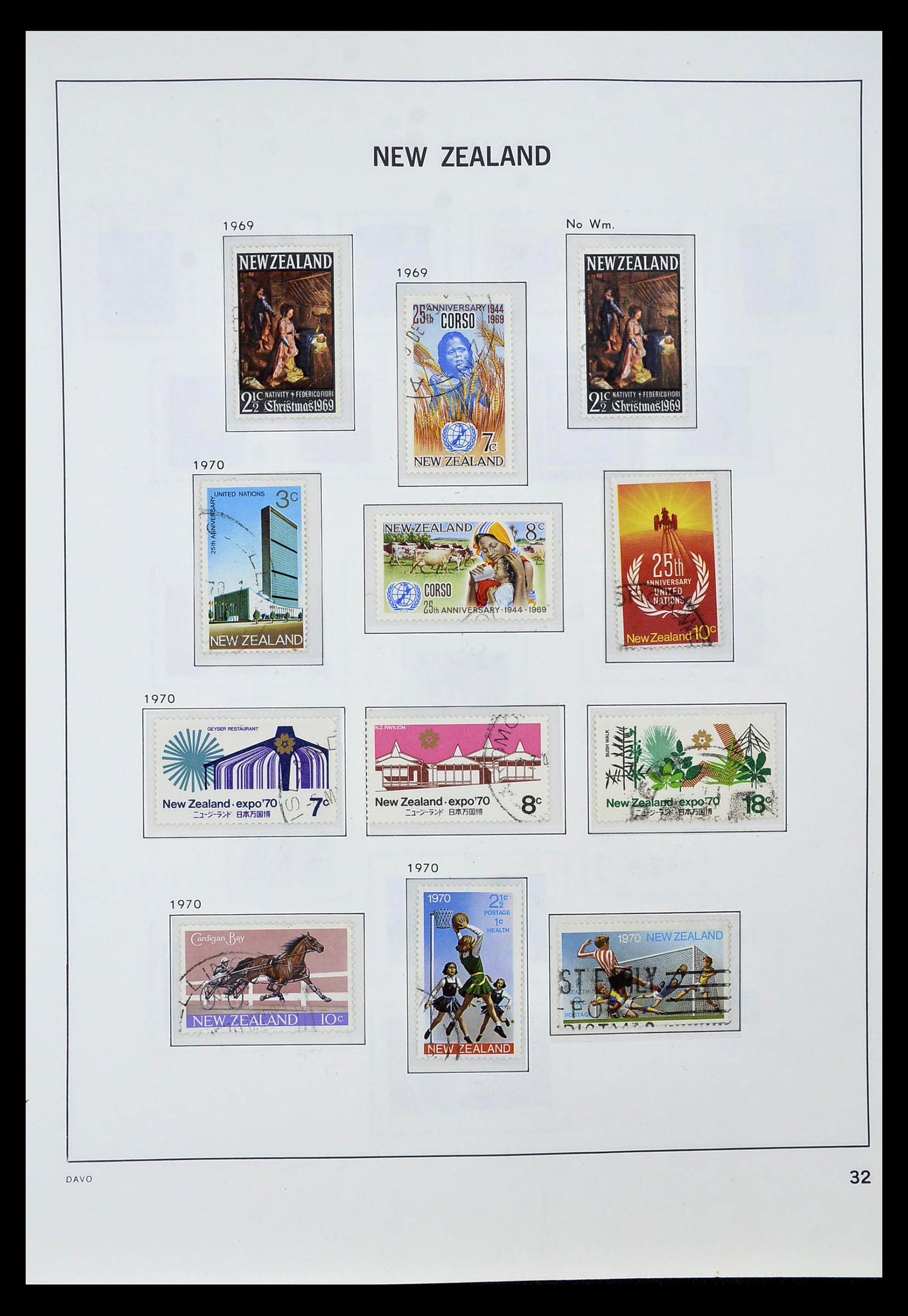 34936 027 - Stamp Collection 34936 New Zealand 1892-1993.