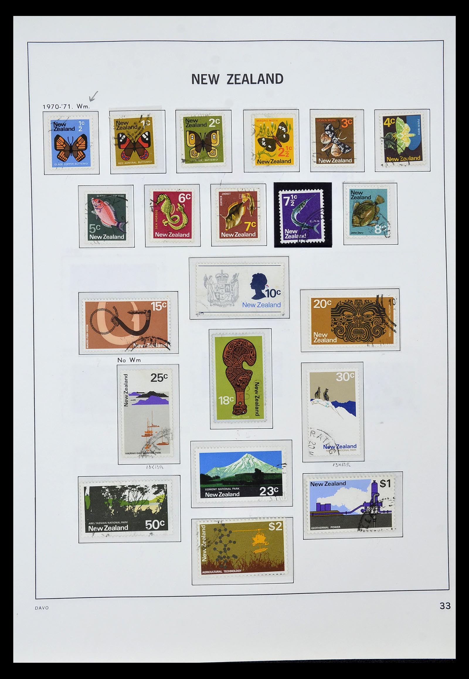 34936 028 - Stamp Collection 34936 New Zealand 1892-1993.