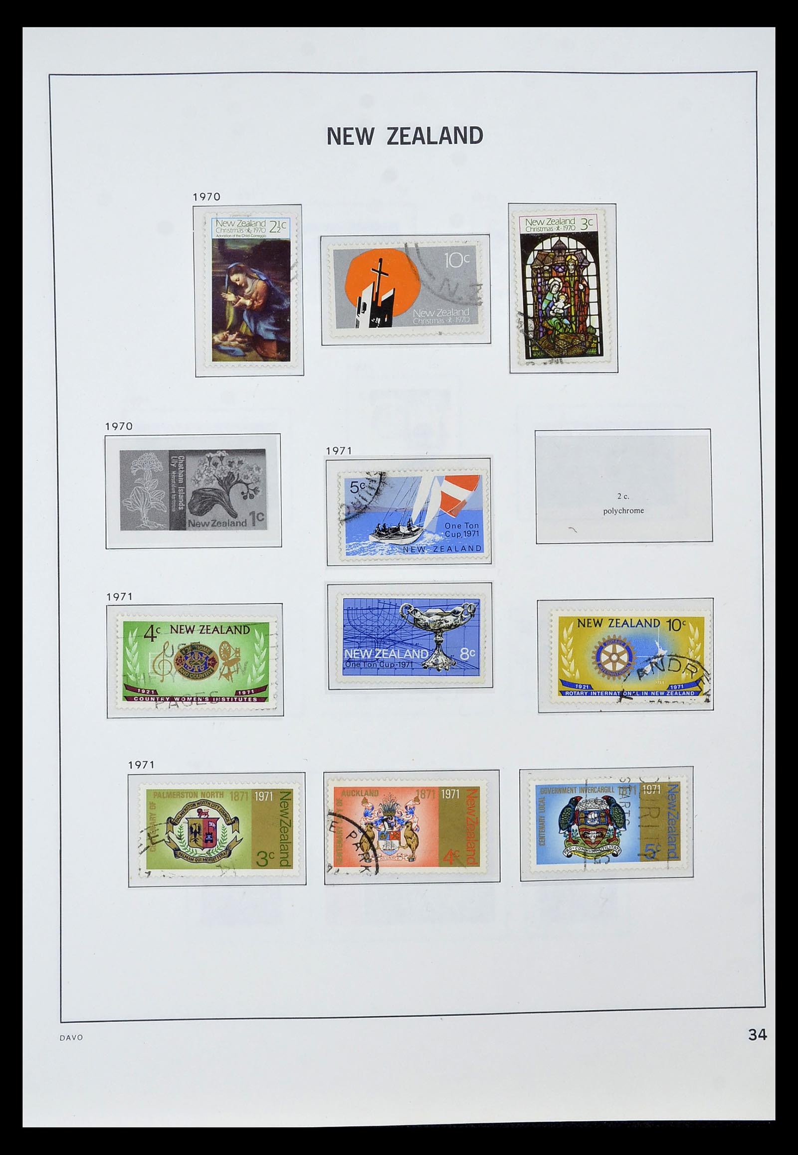 34936 029 - Postzegelverzameling 34936 Nieuw Zeeland 1892-1993.