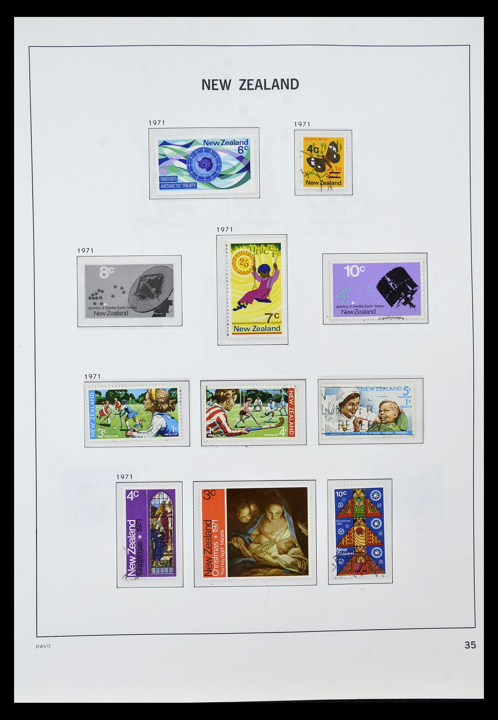 34936 030 - Postzegelverzameling 34936 Nieuw Zeeland 1892-1993.