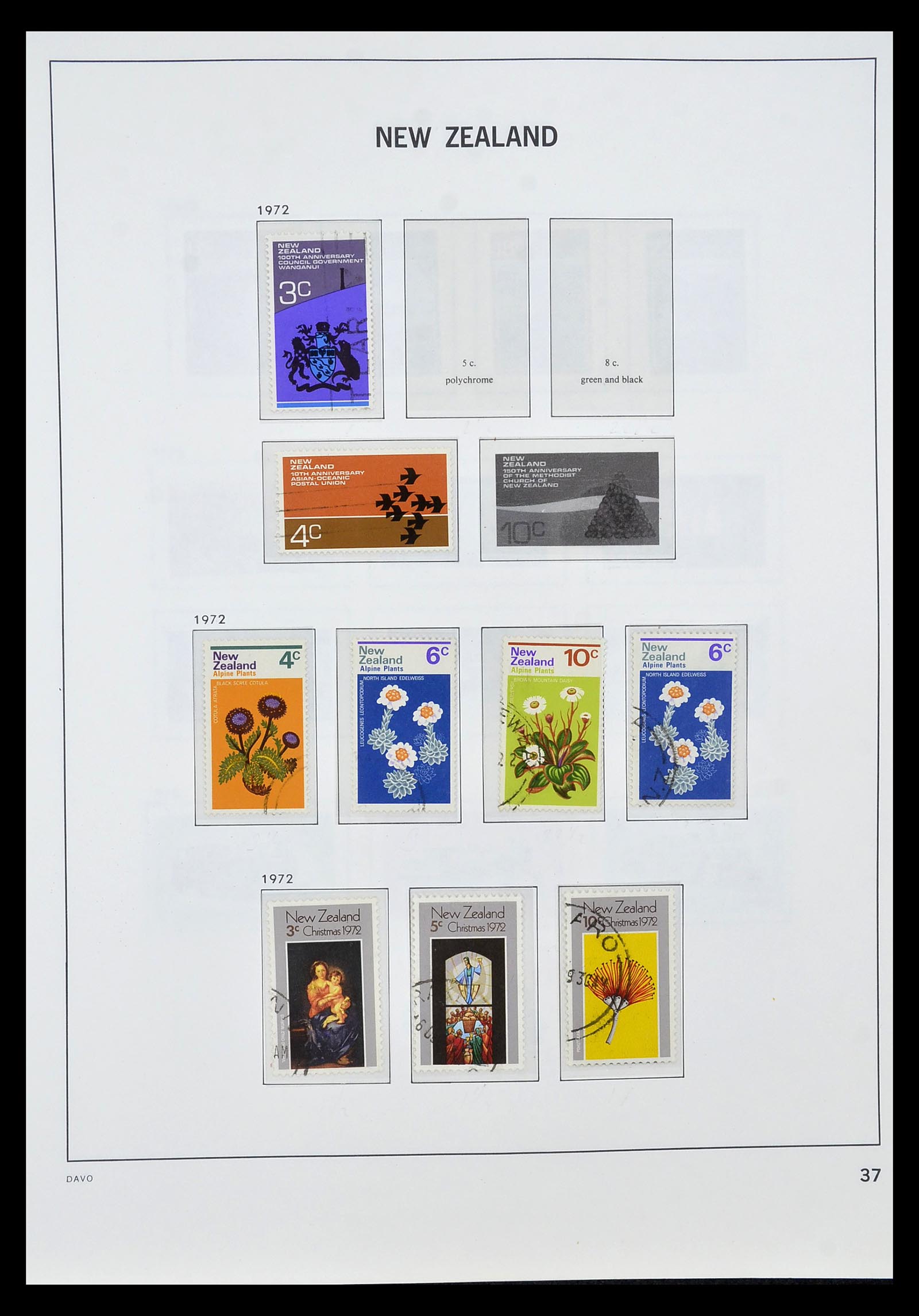 34936 032 - Postzegelverzameling 34936 Nieuw Zeeland 1892-1993.