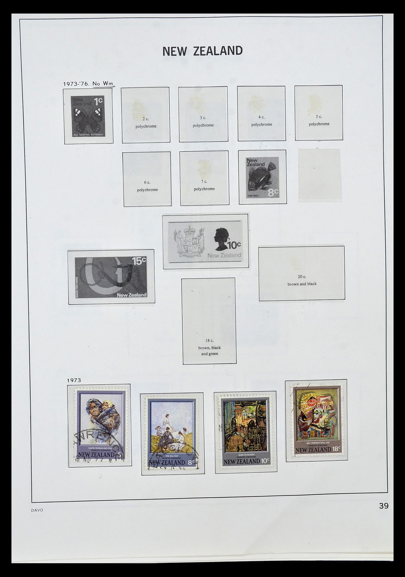34936 034 - Postzegelverzameling 34936 Nieuw Zeeland 1892-1993.