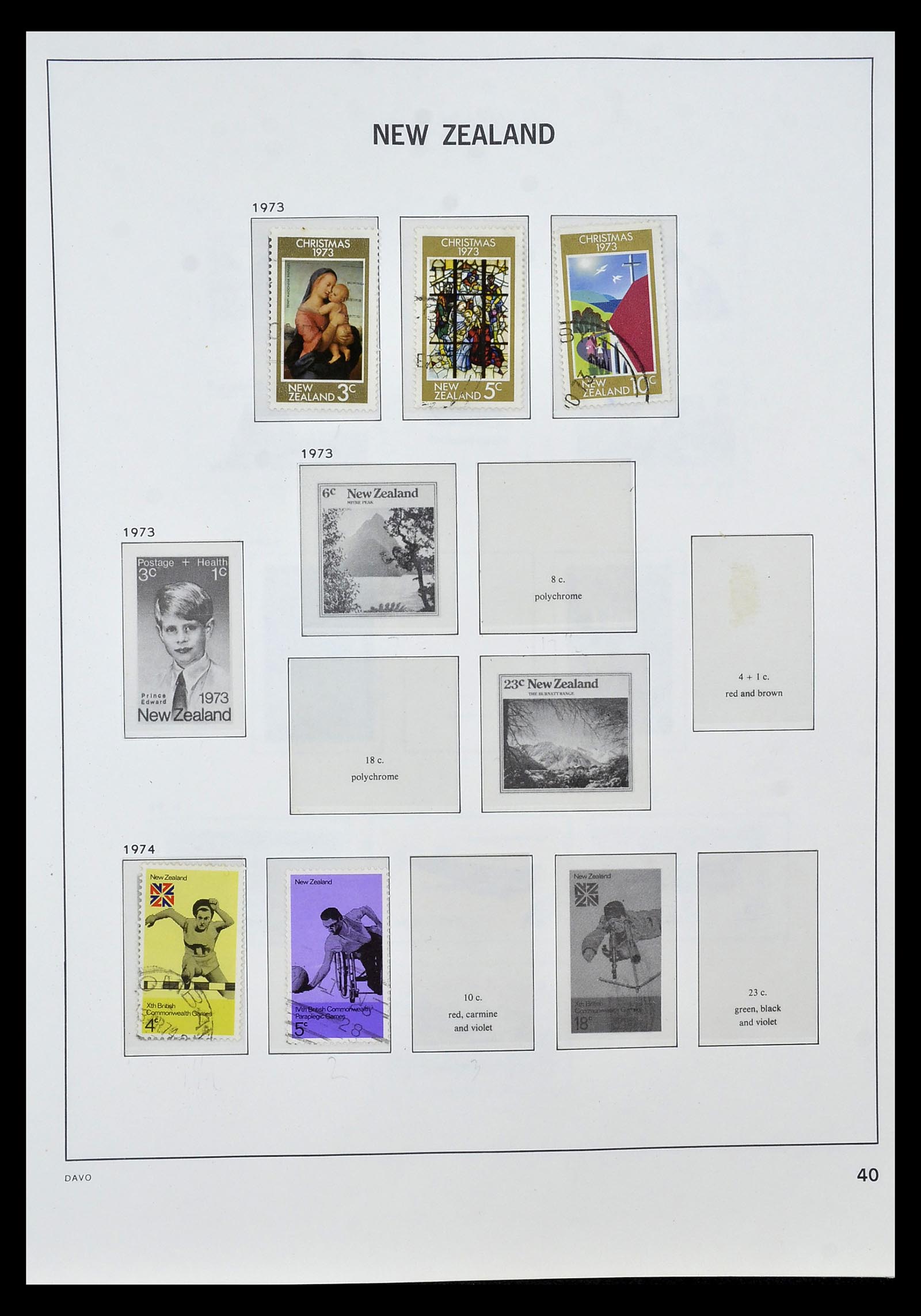 34936 035 - Postzegelverzameling 34936 Nieuw Zeeland 1892-1993.
