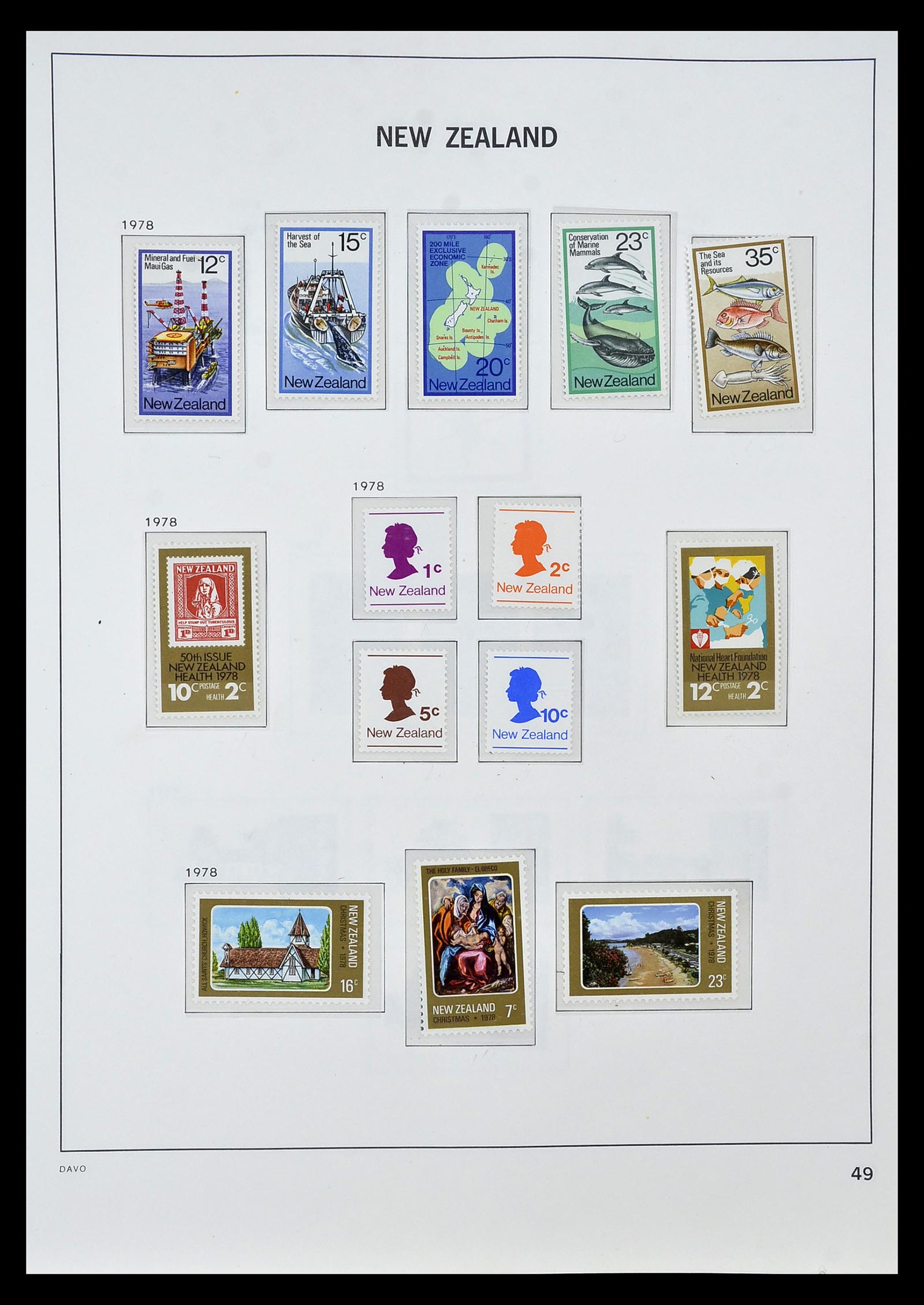 34936 044 - Postzegelverzameling 34936 Nieuw Zeeland 1892-1993.