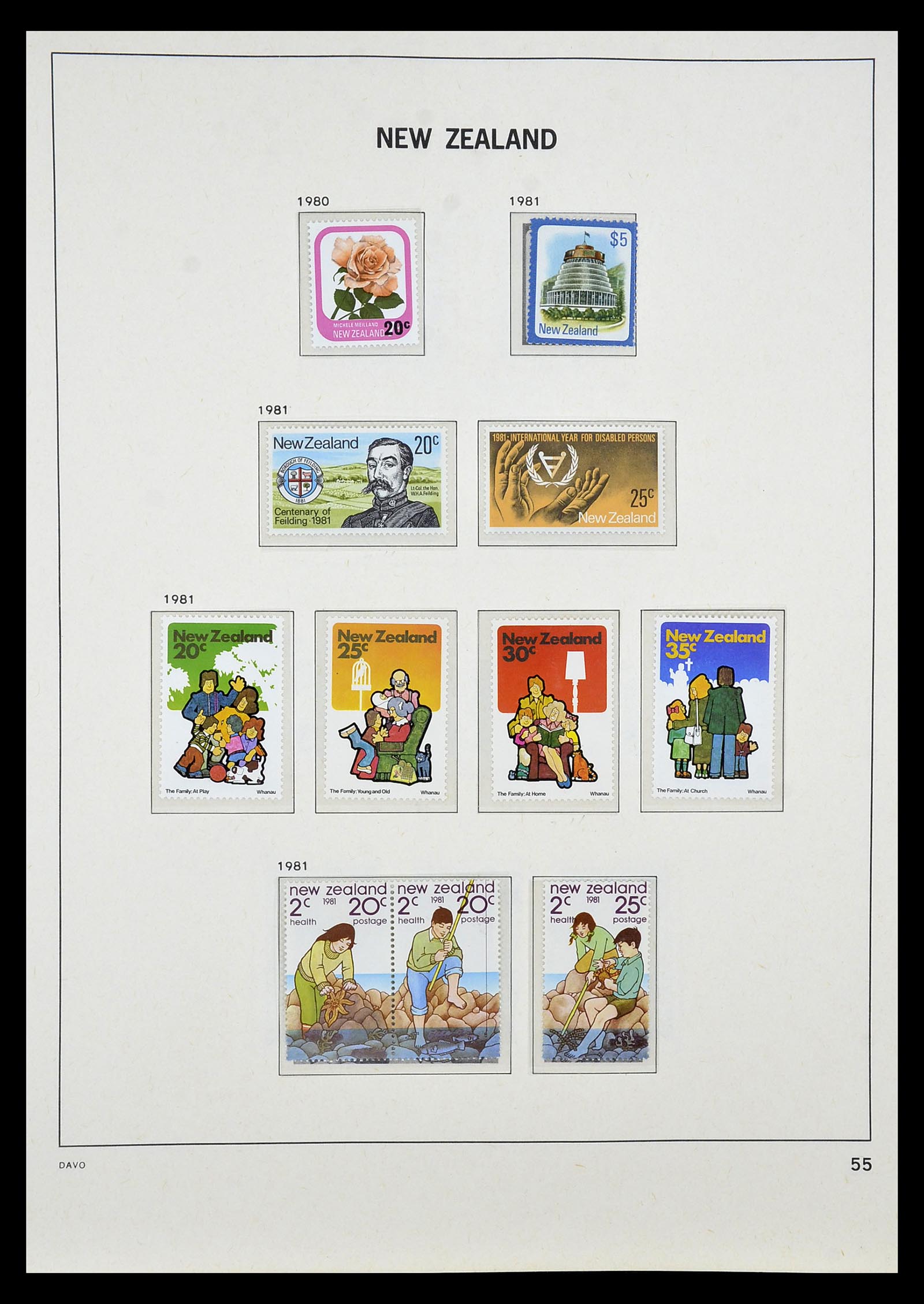 34936 050 - Postzegelverzameling 34936 Nieuw Zeeland 1892-1993.