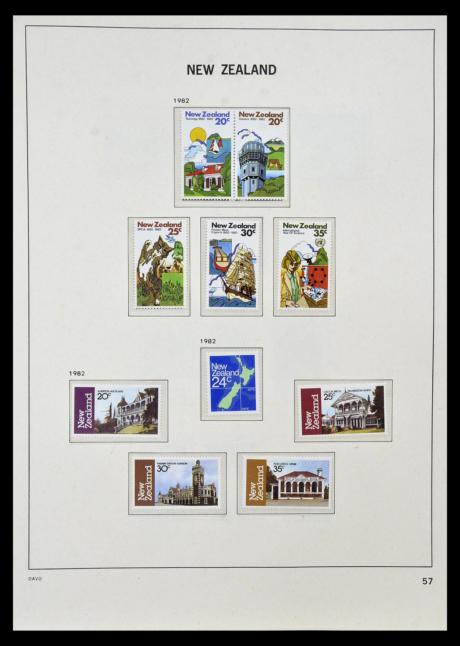 34936 052 - Postzegelverzameling 34936 Nieuw Zeeland 1892-1993.