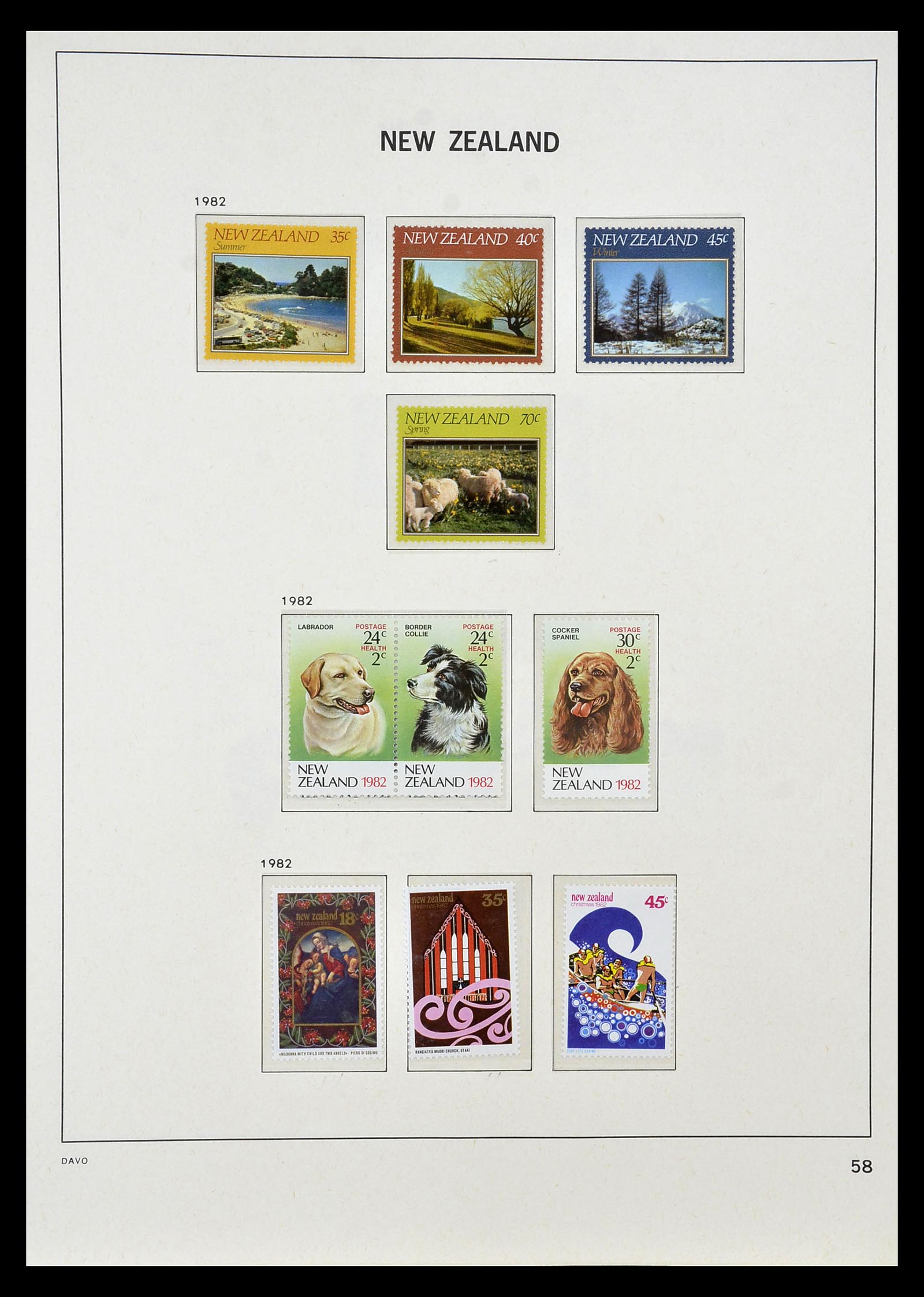 34936 053 - Postzegelverzameling 34936 Nieuw Zeeland 1892-1993.