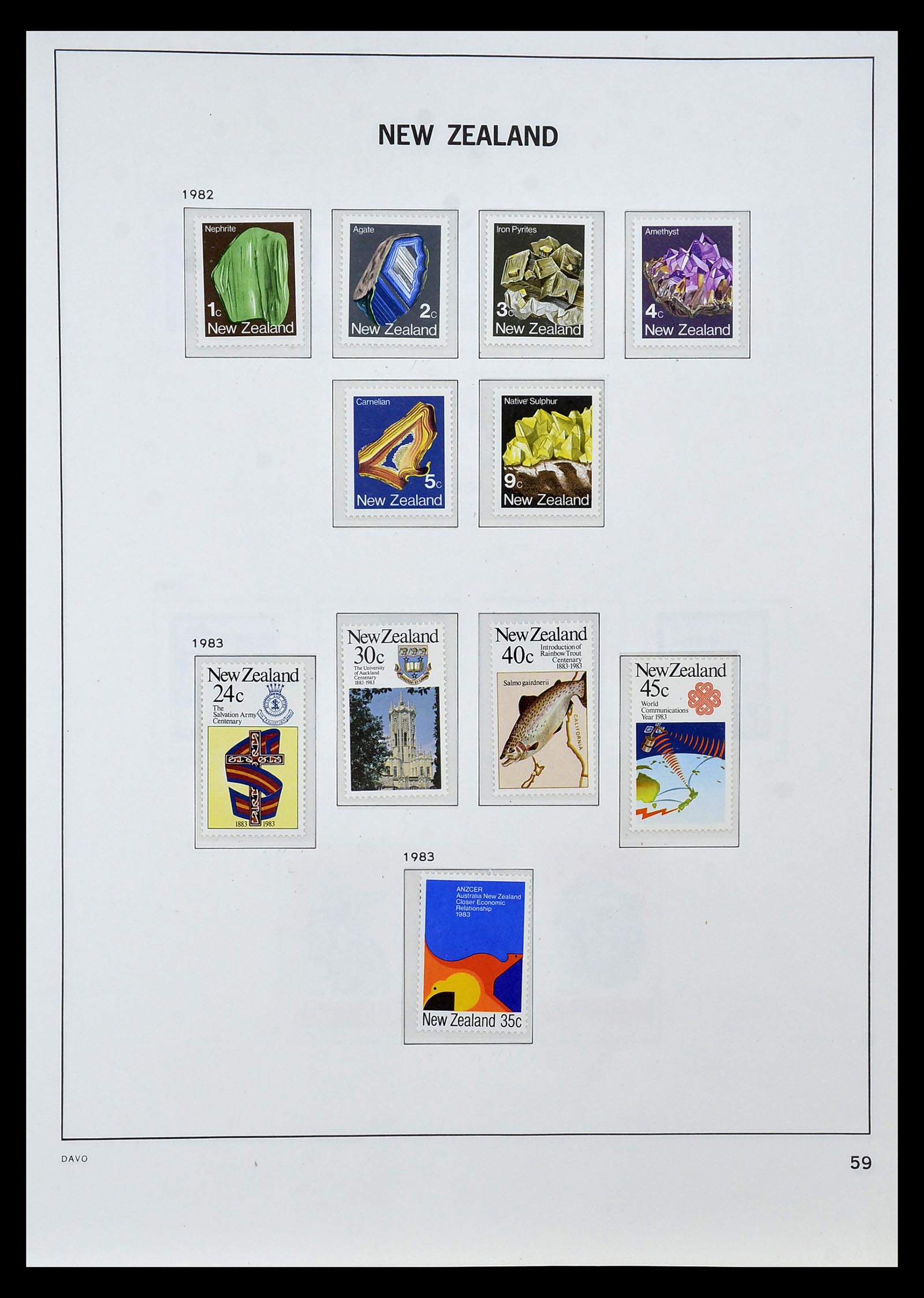 34936 054 - Postzegelverzameling 34936 Nieuw Zeeland 1892-1993.