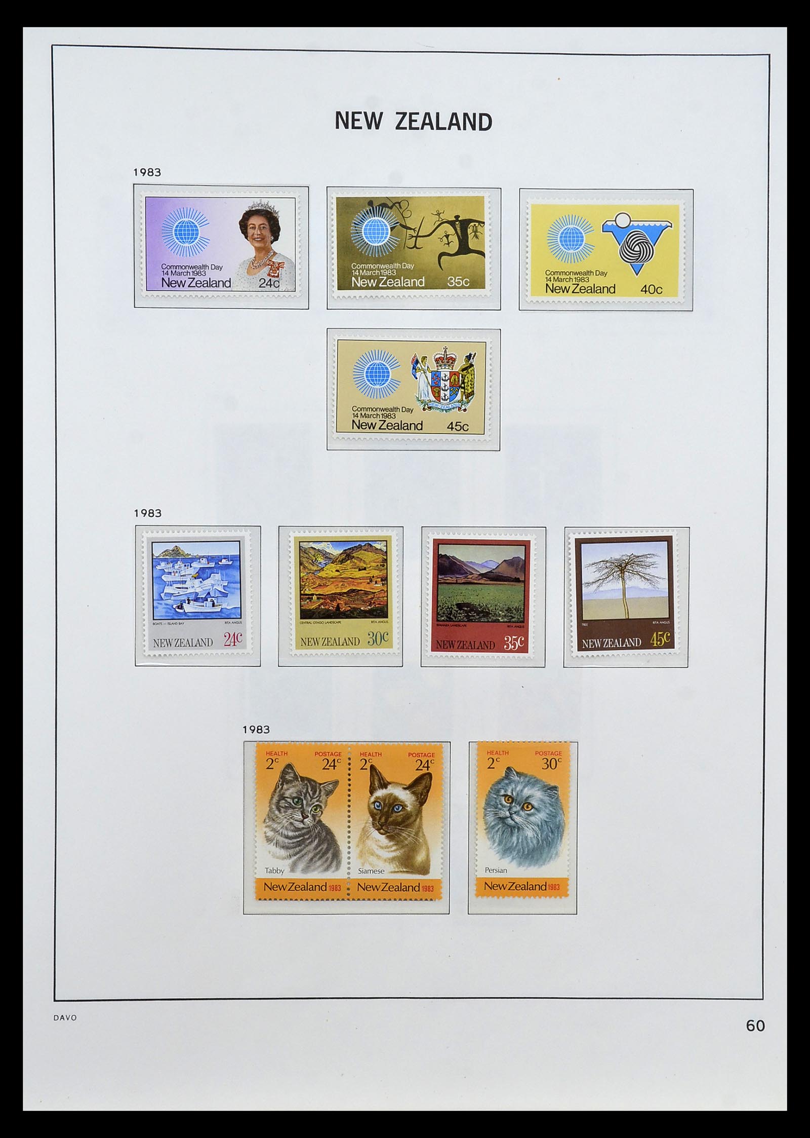 34936 055 - Postzegelverzameling 34936 Nieuw Zeeland 1892-1993.