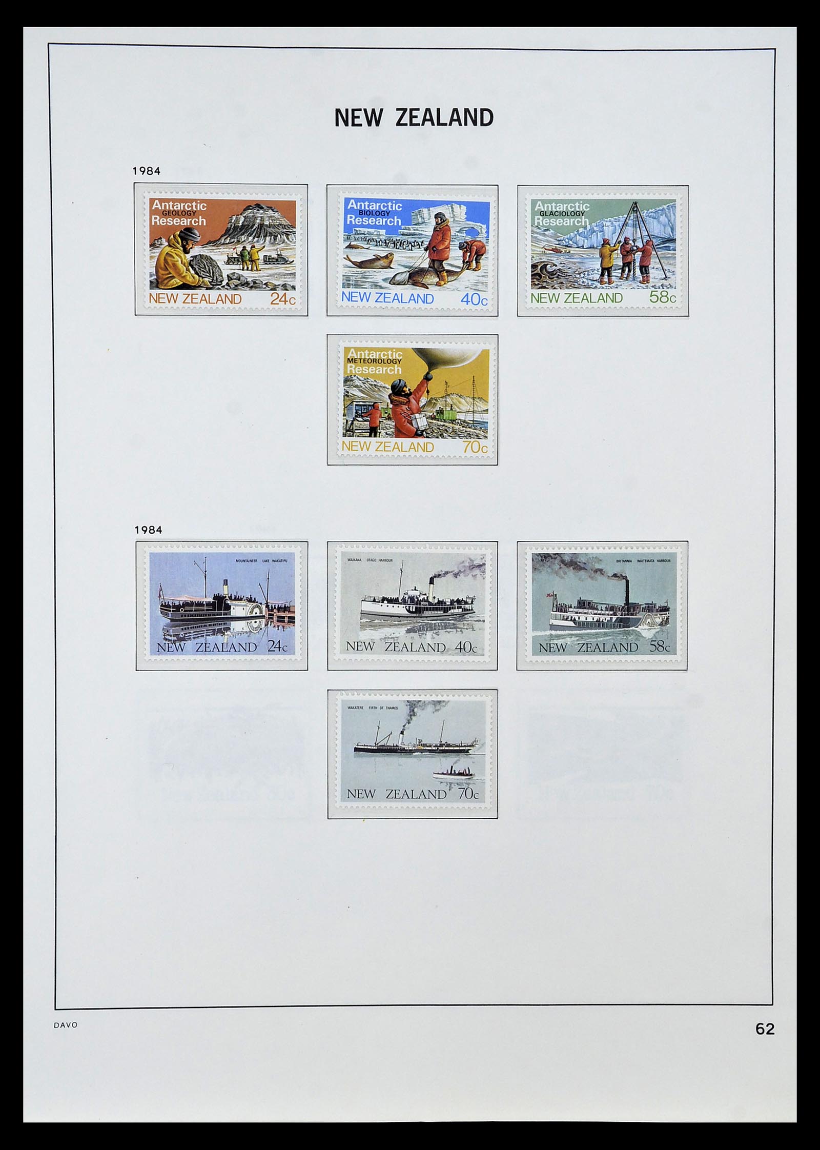 34936 057 - Postzegelverzameling 34936 Nieuw Zeeland 1892-1993.