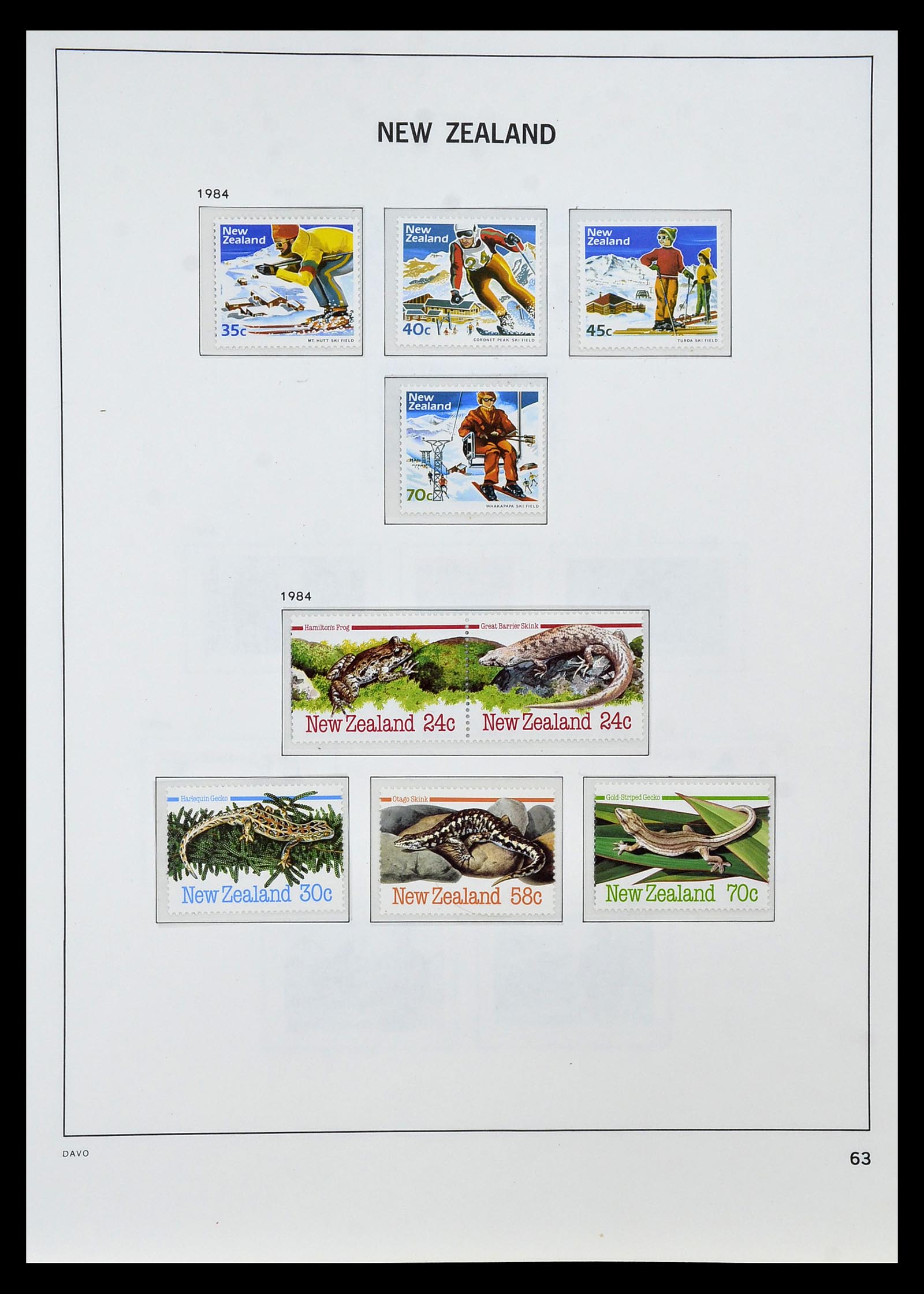 34936 058 - Postzegelverzameling 34936 Nieuw Zeeland 1892-1993.