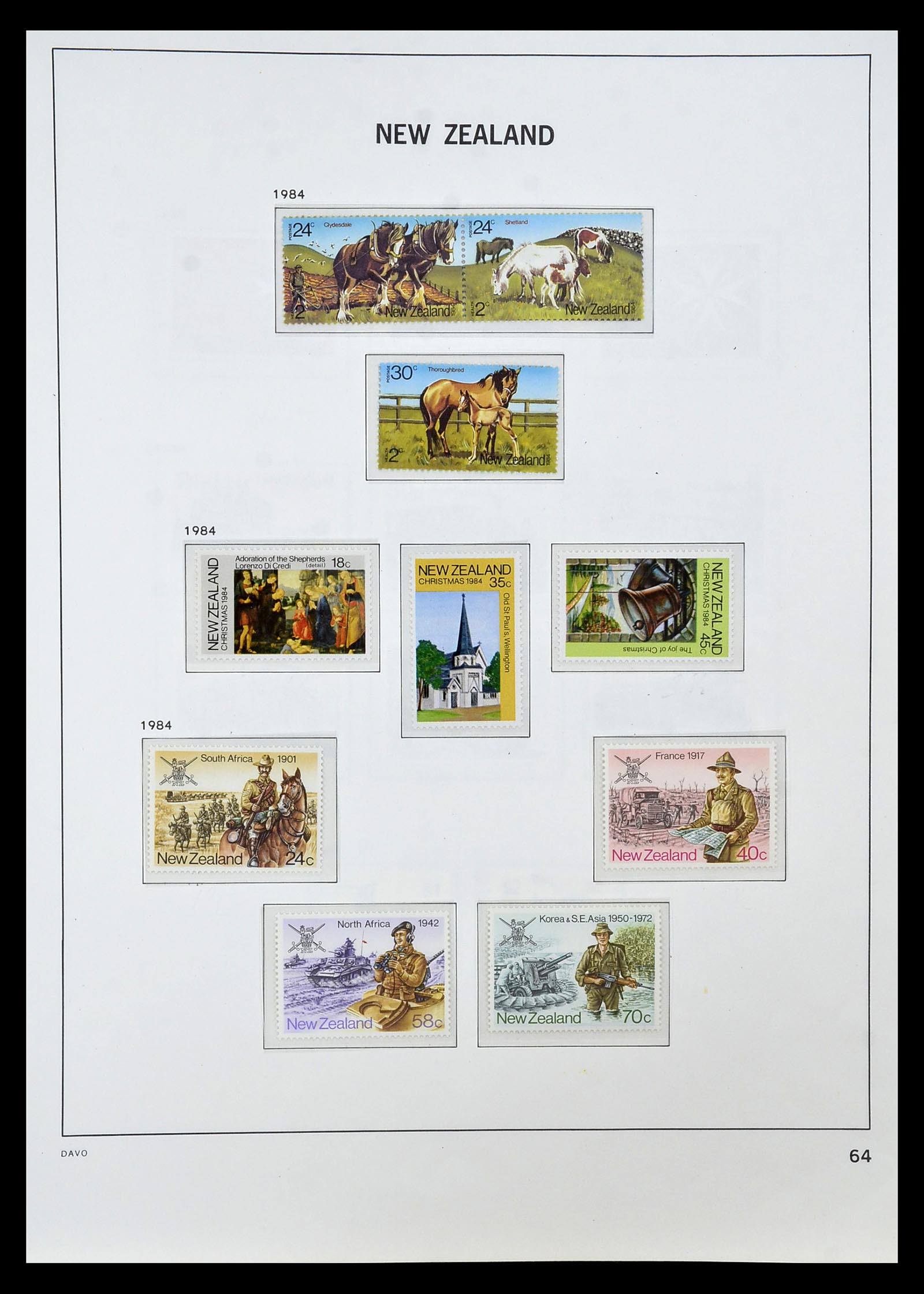 34936 059 - Postzegelverzameling 34936 Nieuw Zeeland 1892-1993.