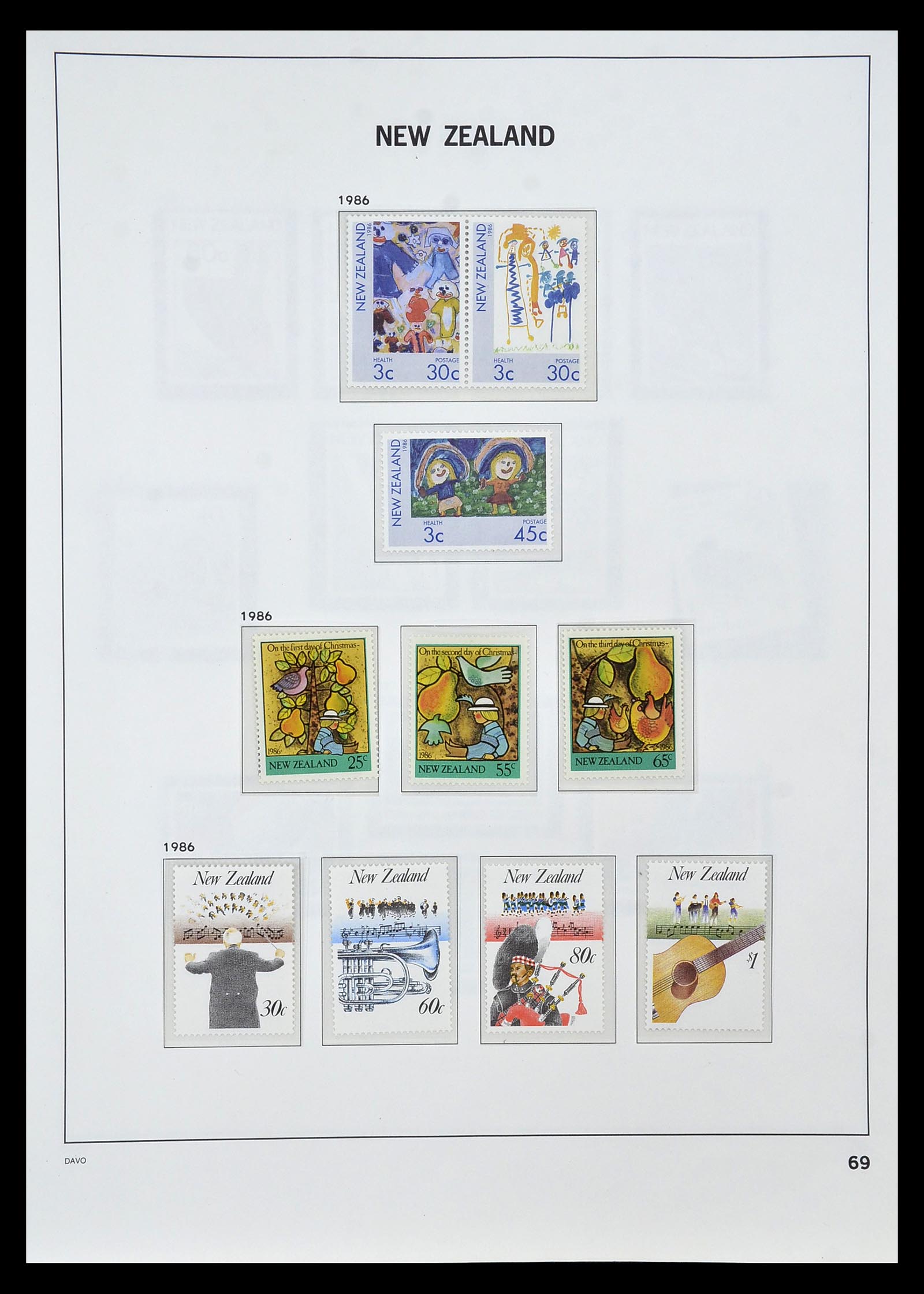 34936 064 - Postzegelverzameling 34936 Nieuw Zeeland 1892-1993.