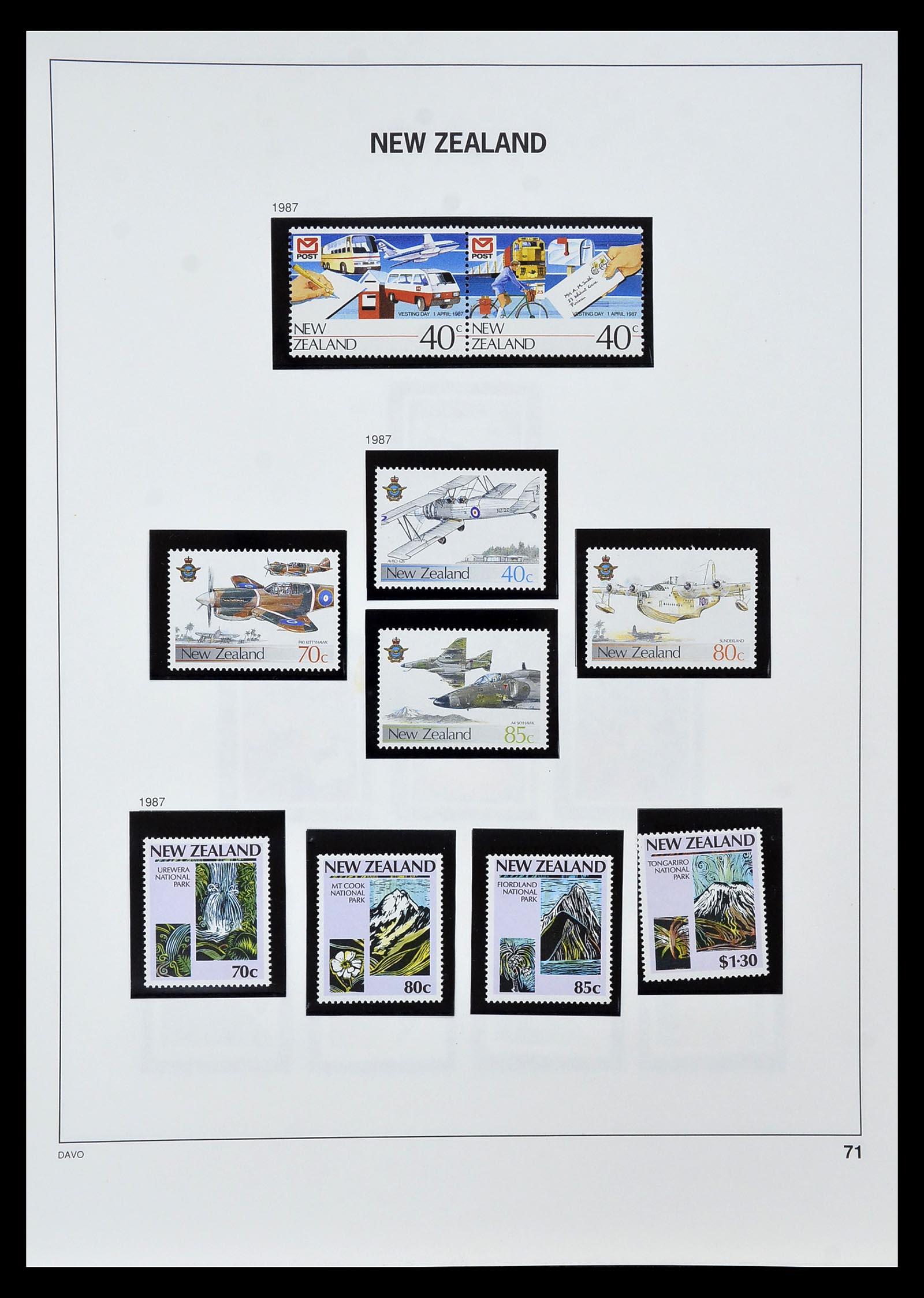 34936 066 - Postzegelverzameling 34936 Nieuw Zeeland 1892-1993.