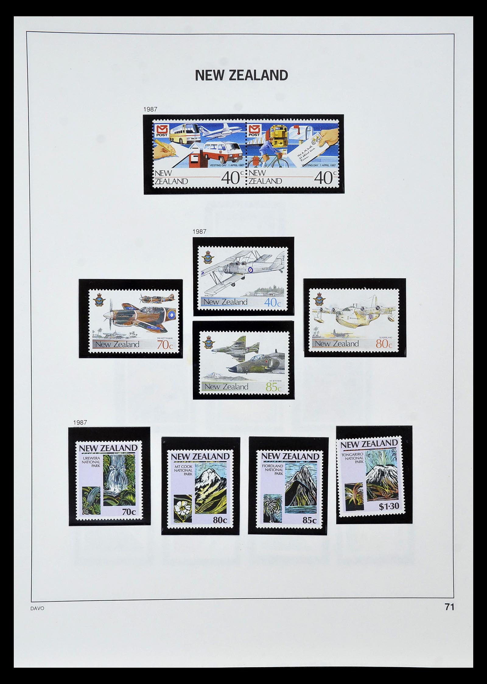 34936 067 - Postzegelverzameling 34936 Nieuw Zeeland 1892-1993.