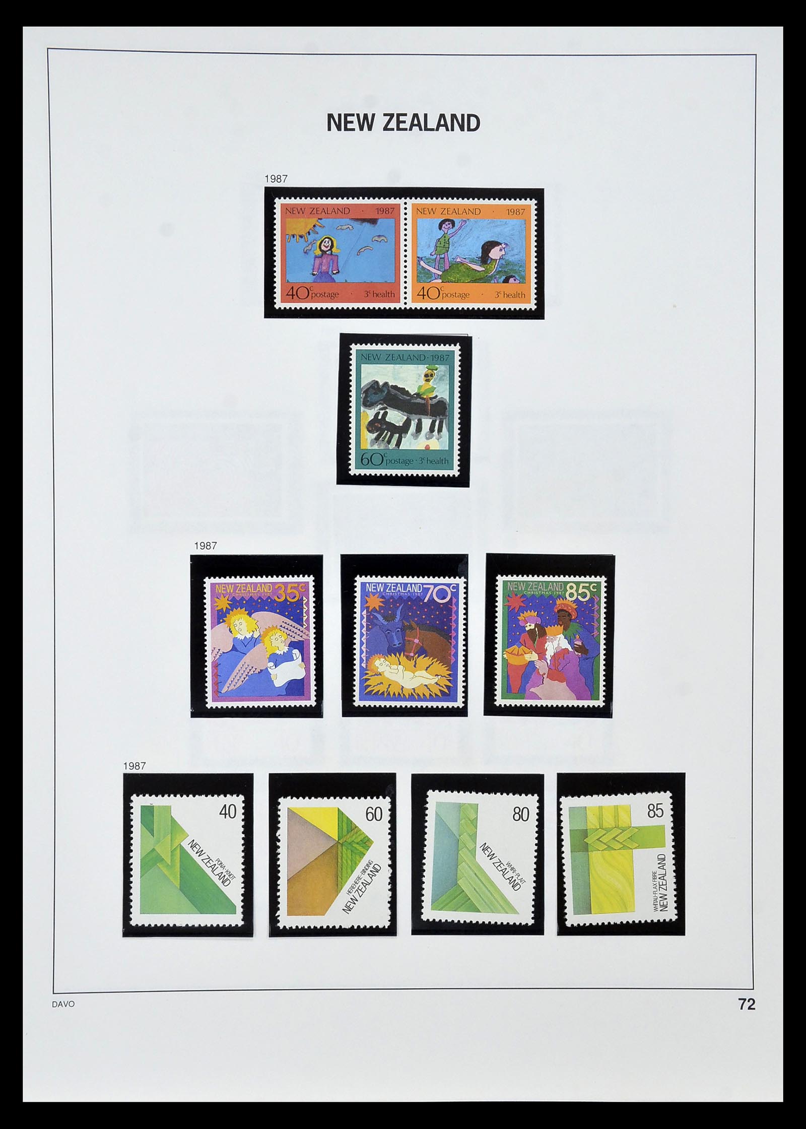 34936 068 - Postzegelverzameling 34936 Nieuw Zeeland 1892-1993.