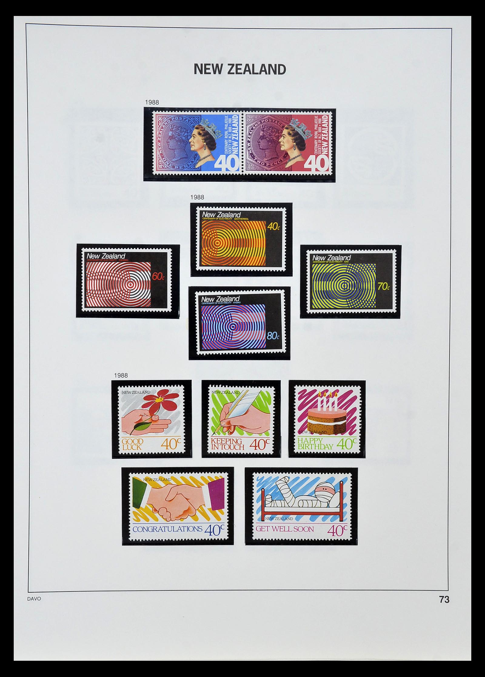 34936 069 - Postzegelverzameling 34936 Nieuw Zeeland 1892-1993.