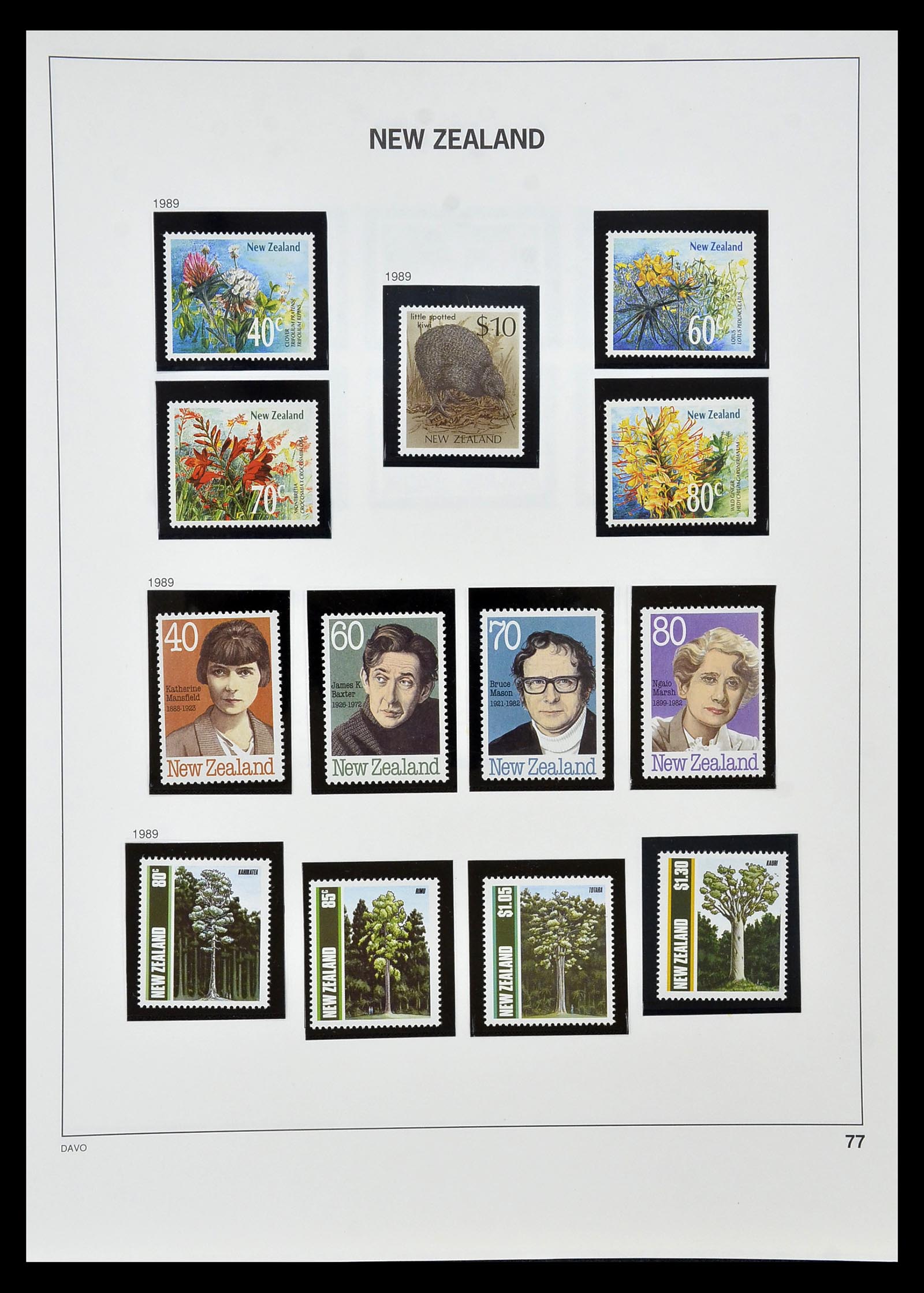 34936 073 - Postzegelverzameling 34936 Nieuw Zeeland 1892-1993.