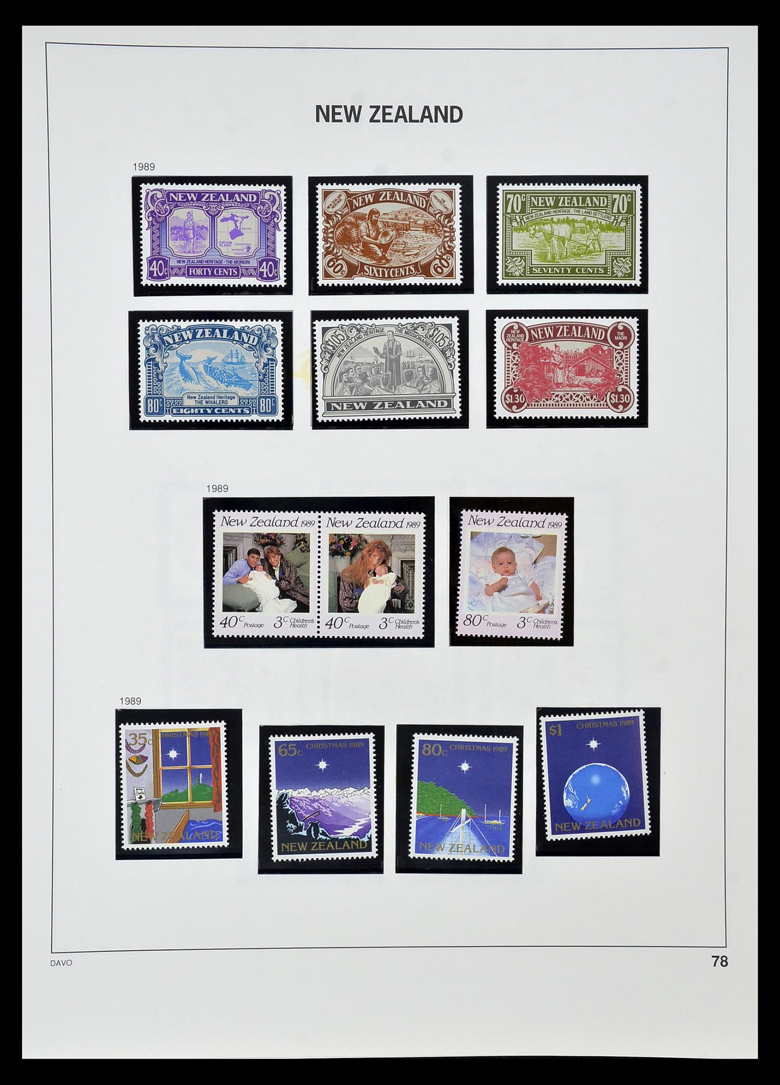 34936 074 - Postzegelverzameling 34936 Nieuw Zeeland 1892-1993.