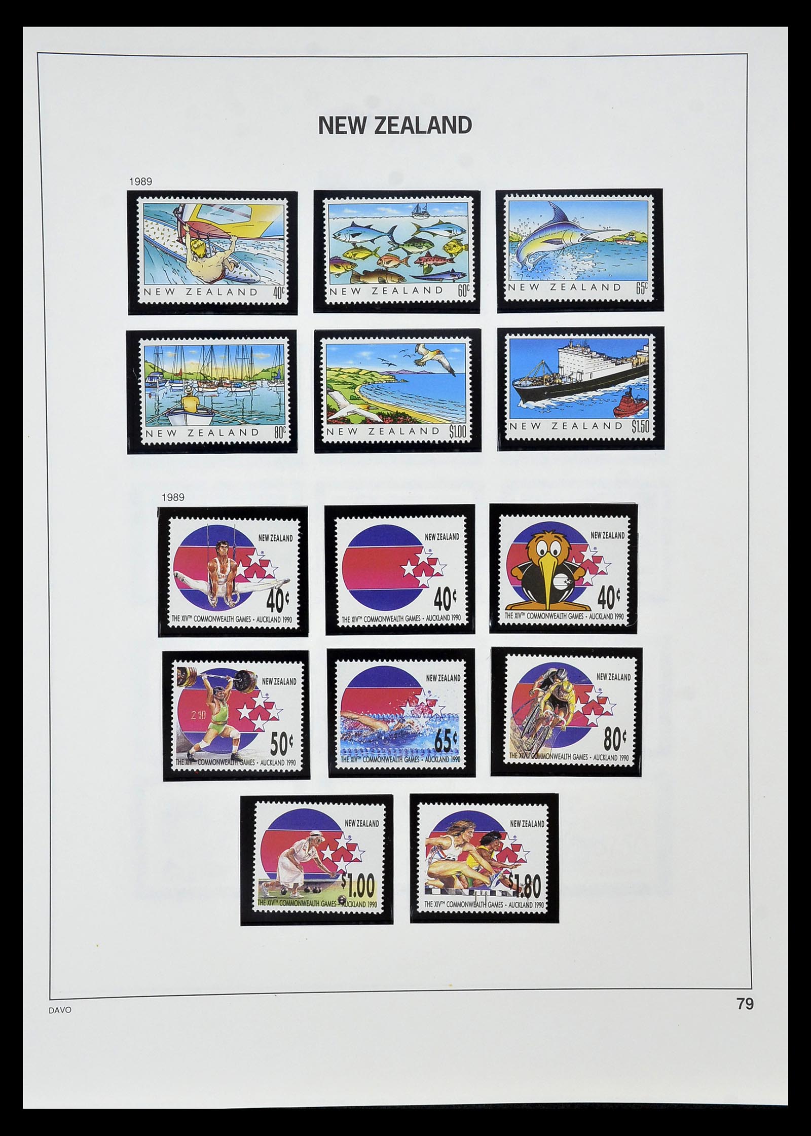 34936 075 - Postzegelverzameling 34936 Nieuw Zeeland 1892-1993.