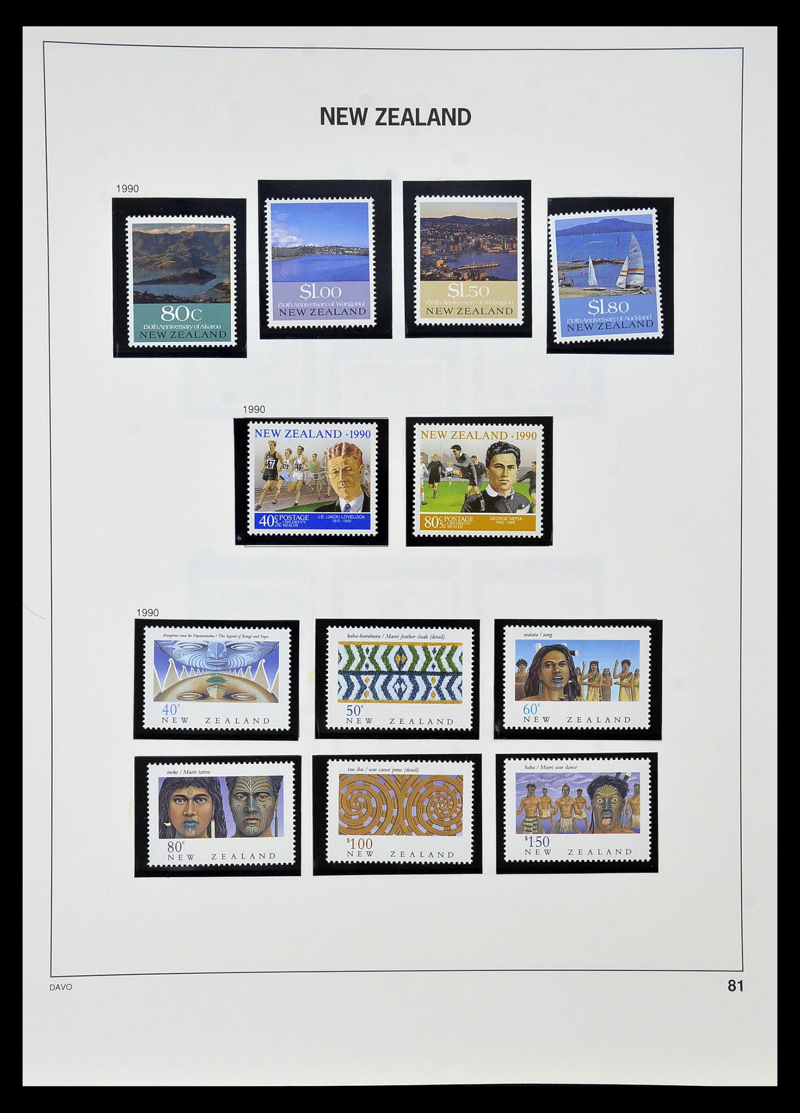 34936 077 - Postzegelverzameling 34936 Nieuw Zeeland 1892-1993.