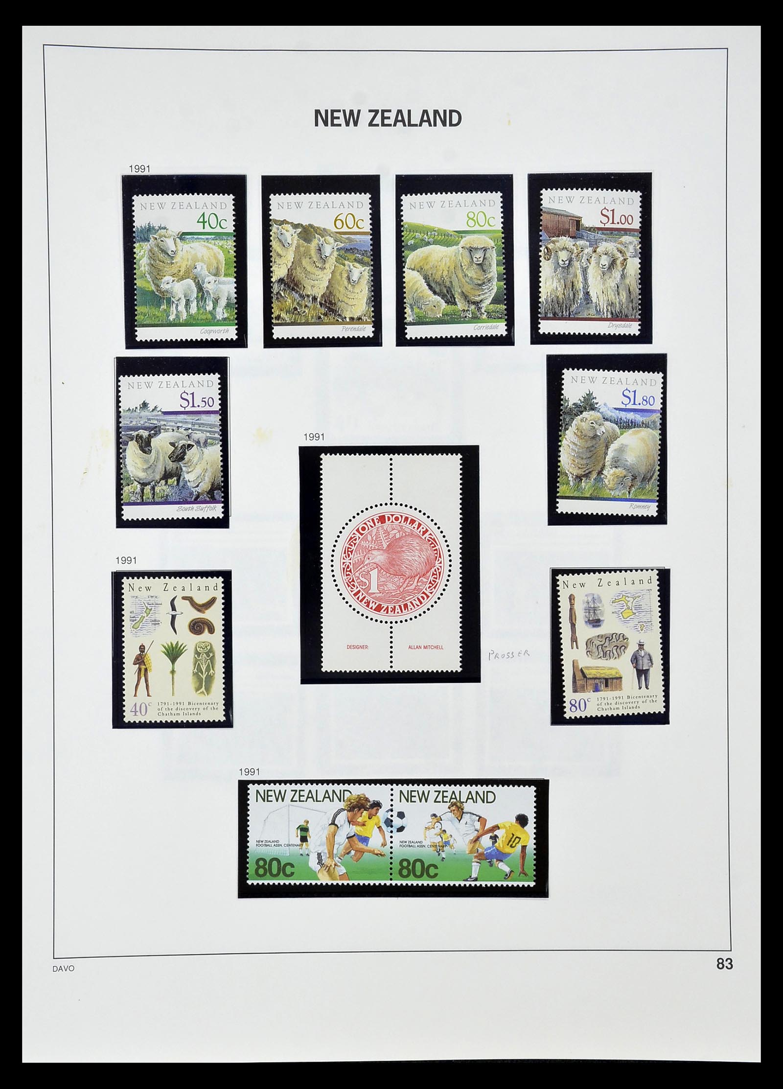 34936 079 - Postzegelverzameling 34936 Nieuw Zeeland 1892-1993.