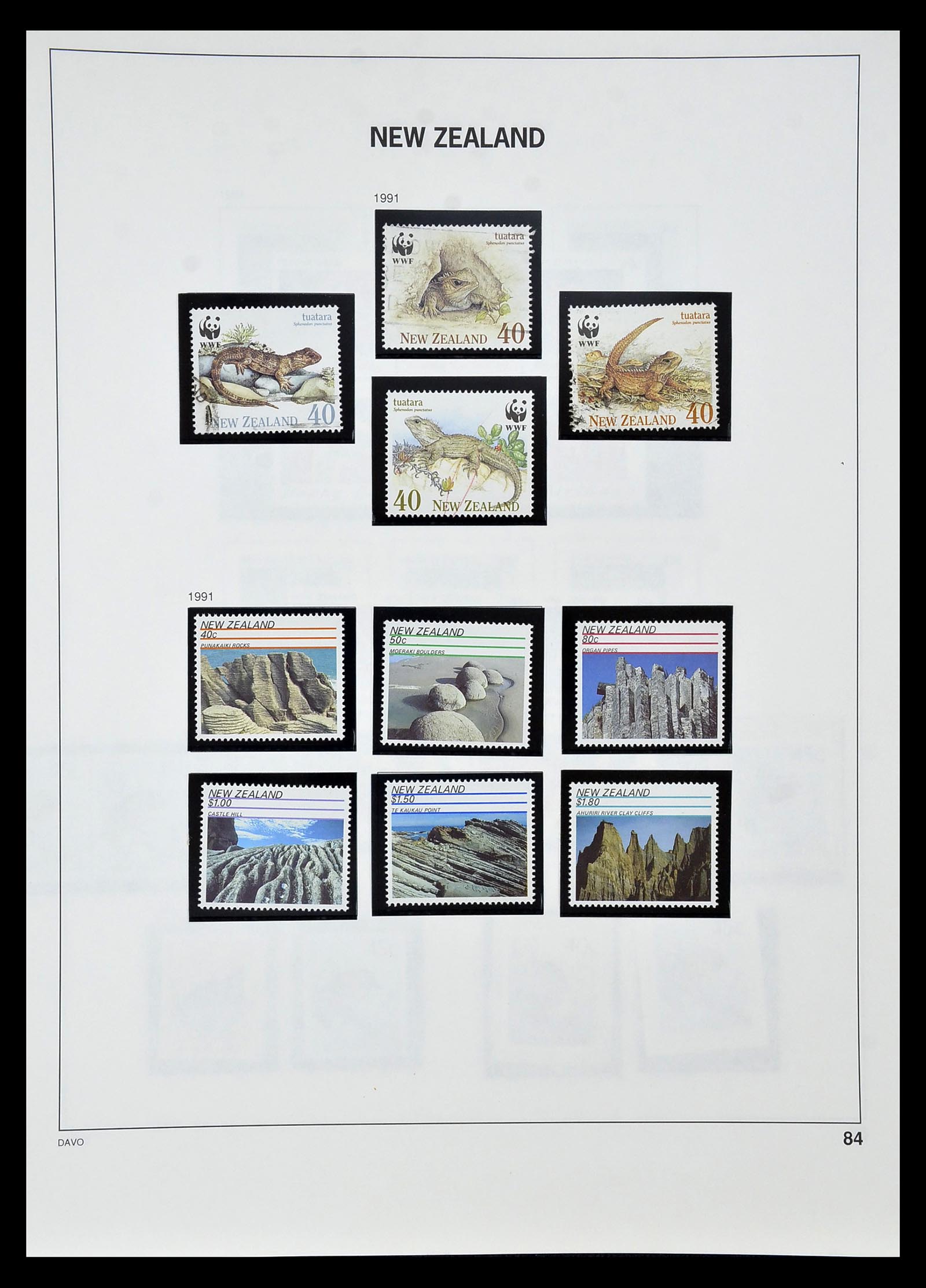 34936 080 - Postzegelverzameling 34936 Nieuw Zeeland 1892-1993.