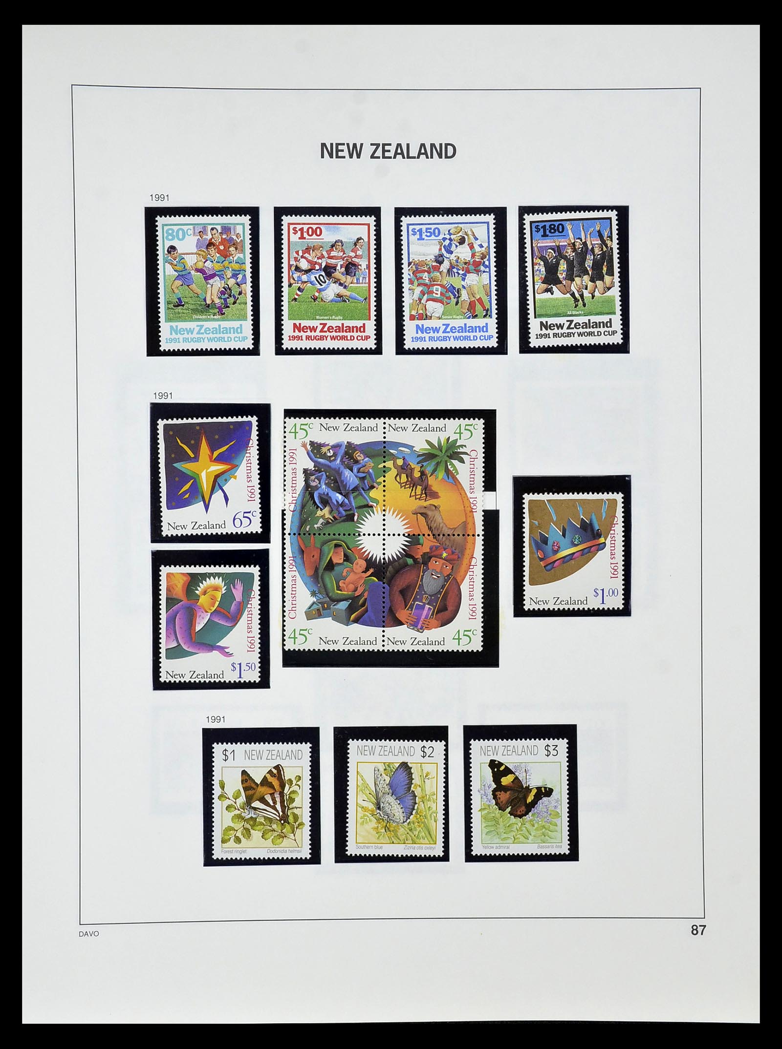 34936 083 - Postzegelverzameling 34936 Nieuw Zeeland 1892-1993.
