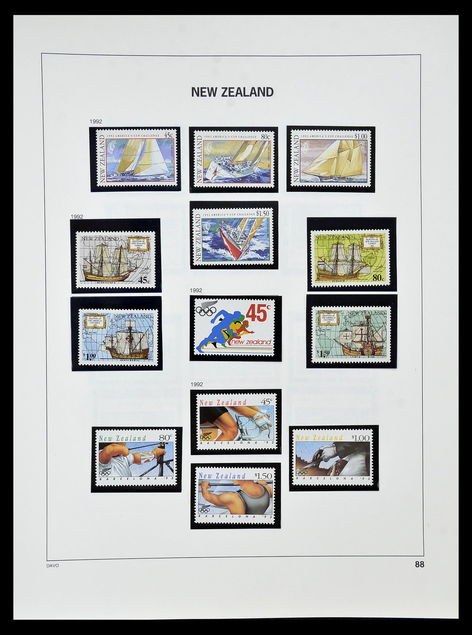 34936 084 - Stamp Collection 34936 New Zealand 1892-1993.