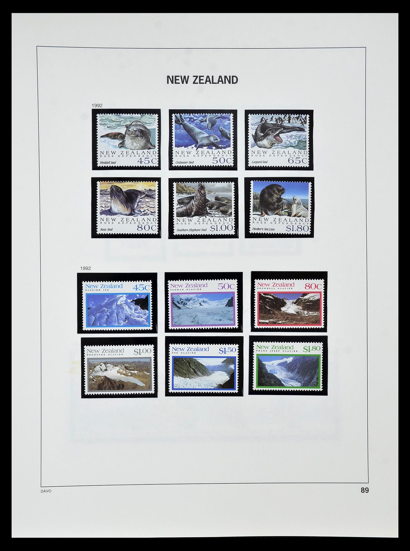34936 085 - Postzegelverzameling 34936 Nieuw Zeeland 1892-1993.