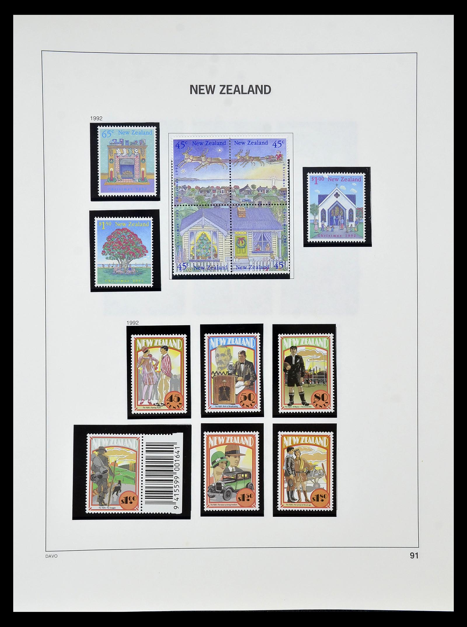 34936 087 - Postzegelverzameling 34936 Nieuw Zeeland 1892-1993.